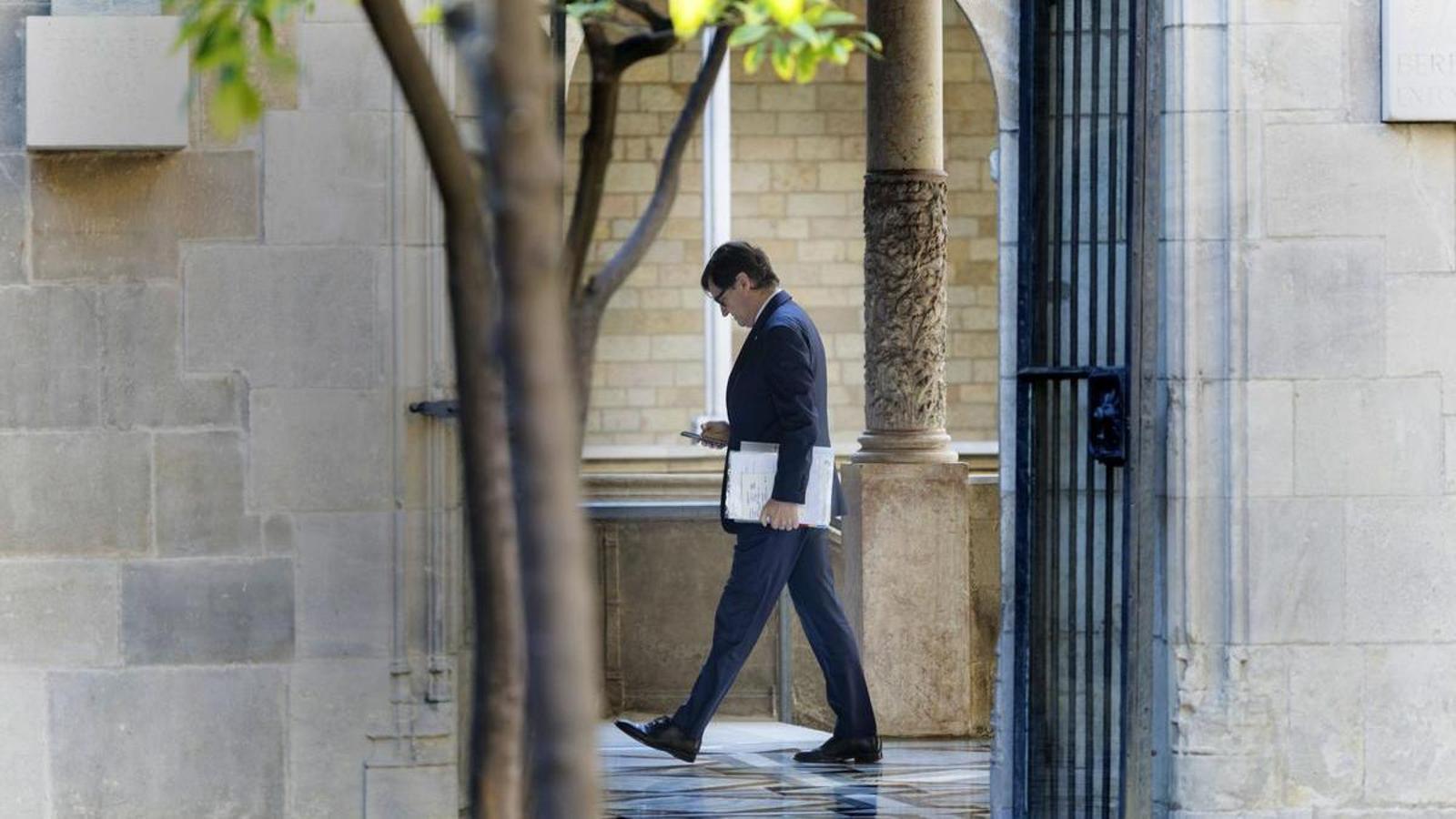 Salvador Isla at the Palau de la Generalitat.