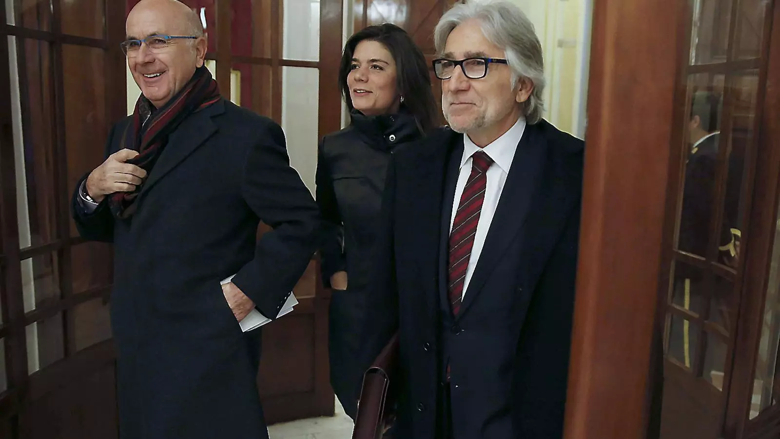Una imatge del 2015, quan Josep A. Duran i Lleida, Montserrat Surroca i Josep Sánchez Llibre eren diputats. Ara treballen per la CEOE.