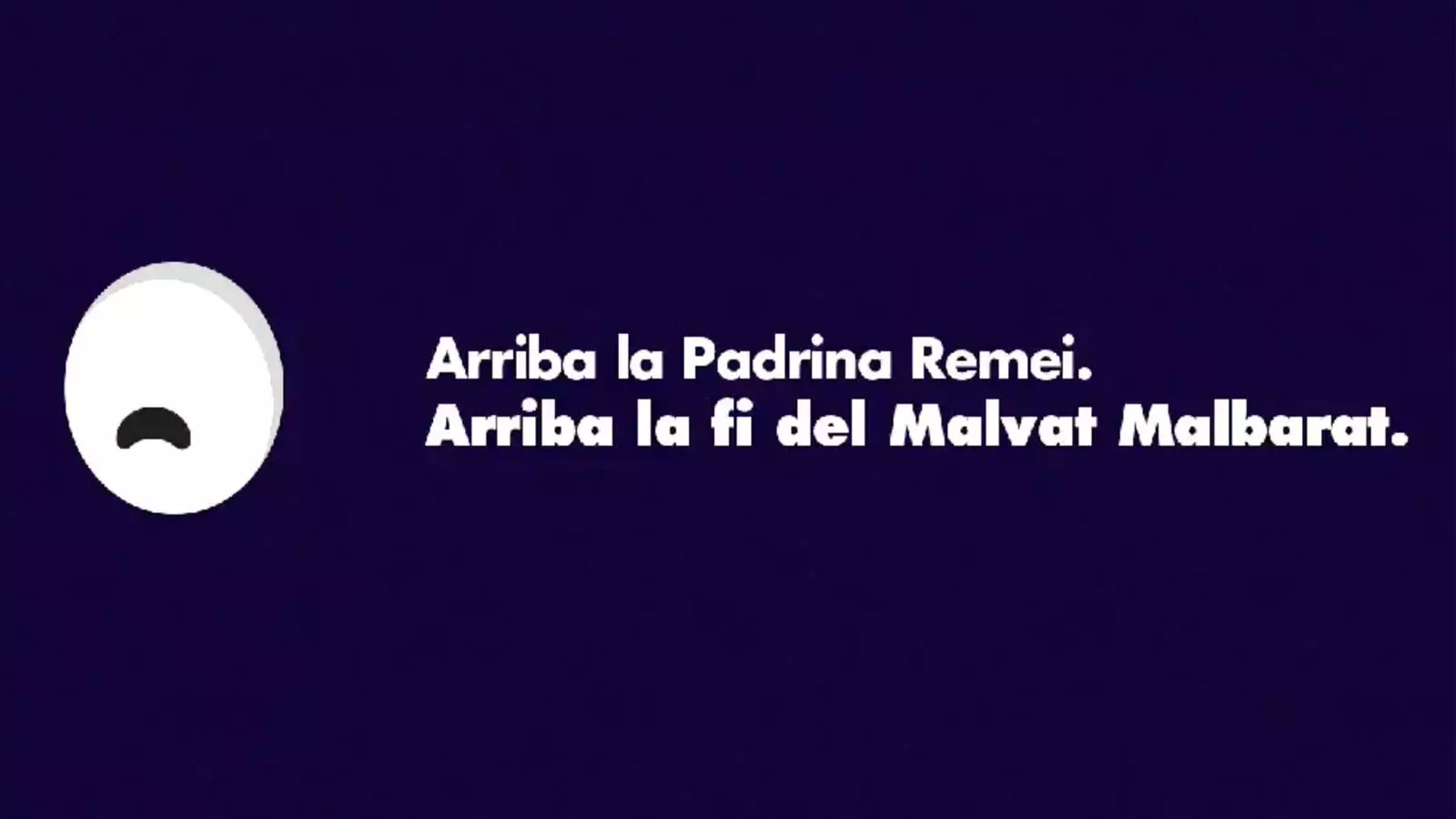 Un instant de la campanya 'la Padrina Remei contra el malvat Malbarat'.