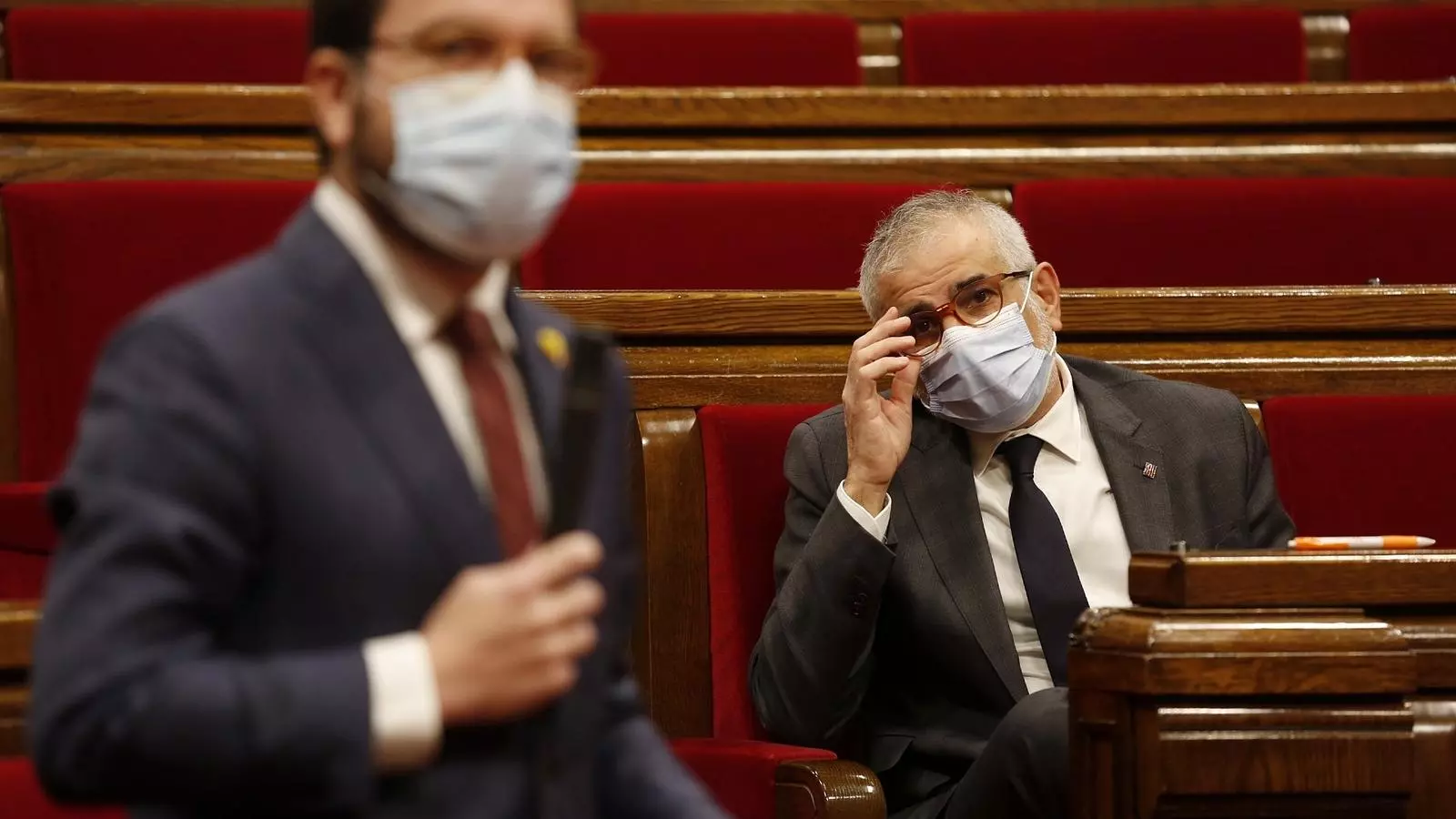 Pere Aragonès i Carlos Carrizosa aquest dimecres al Parlament
