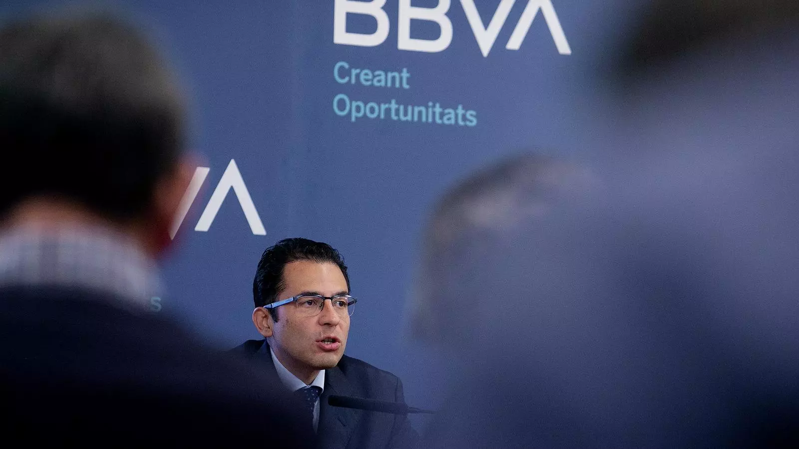Roda de premsa de presentació de l'informe BBVA