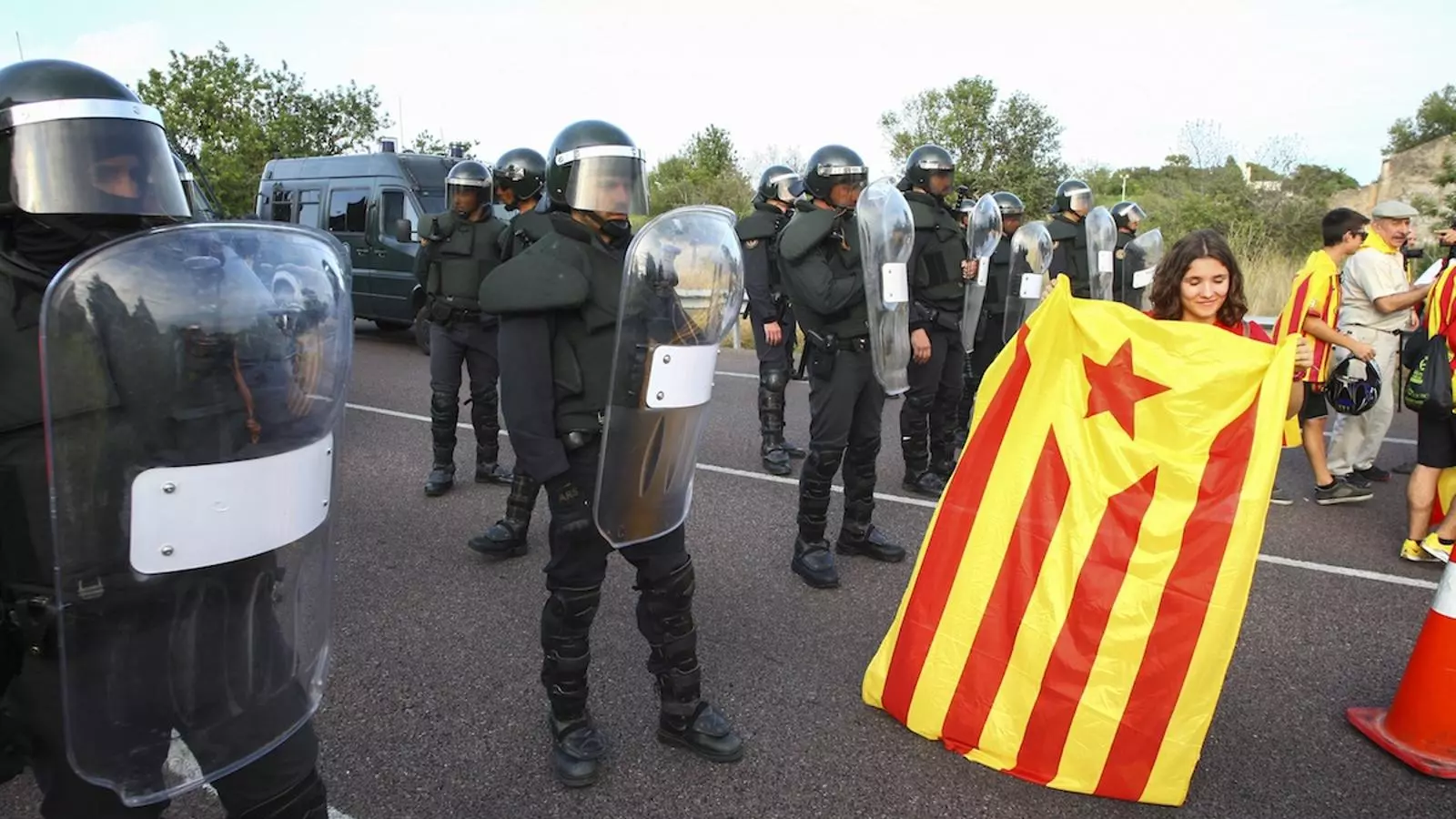 La Via Catalana a Vinaròs, amb la Guàrdia Civil / TJERK VAN DER MEULEN
