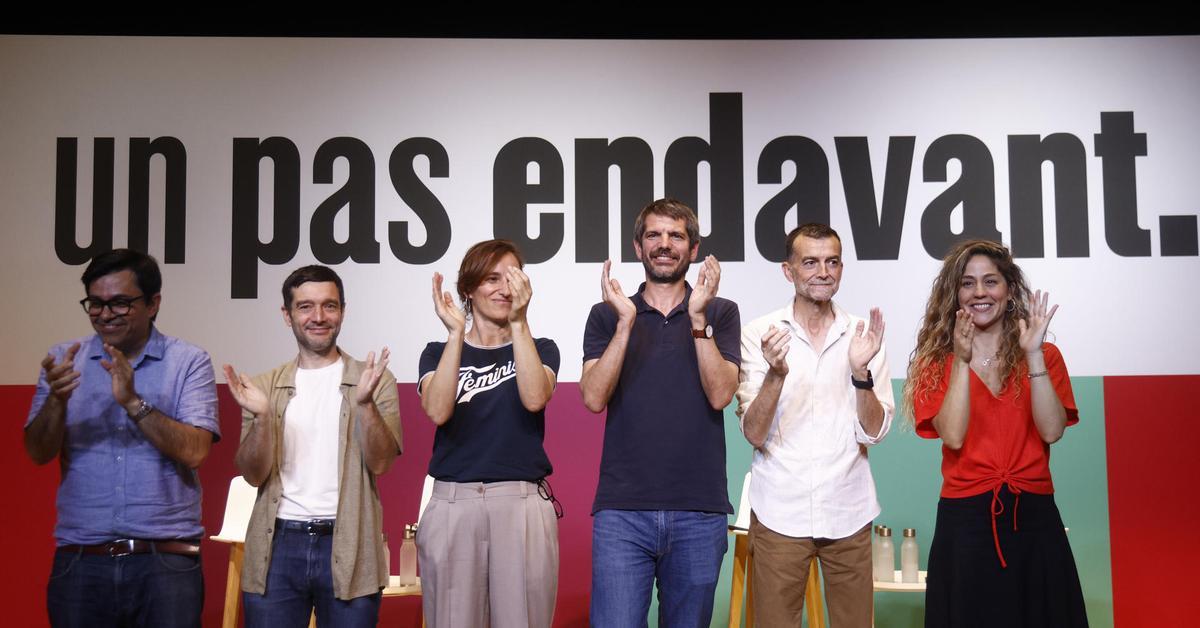 El front d'esquerres que va començar a caminar al mes de febrer a Madrid ha fet parada aquest dissabte a Barcelona. Comuns, Més Madrid, Esquerra Unida i Moviment Sum...