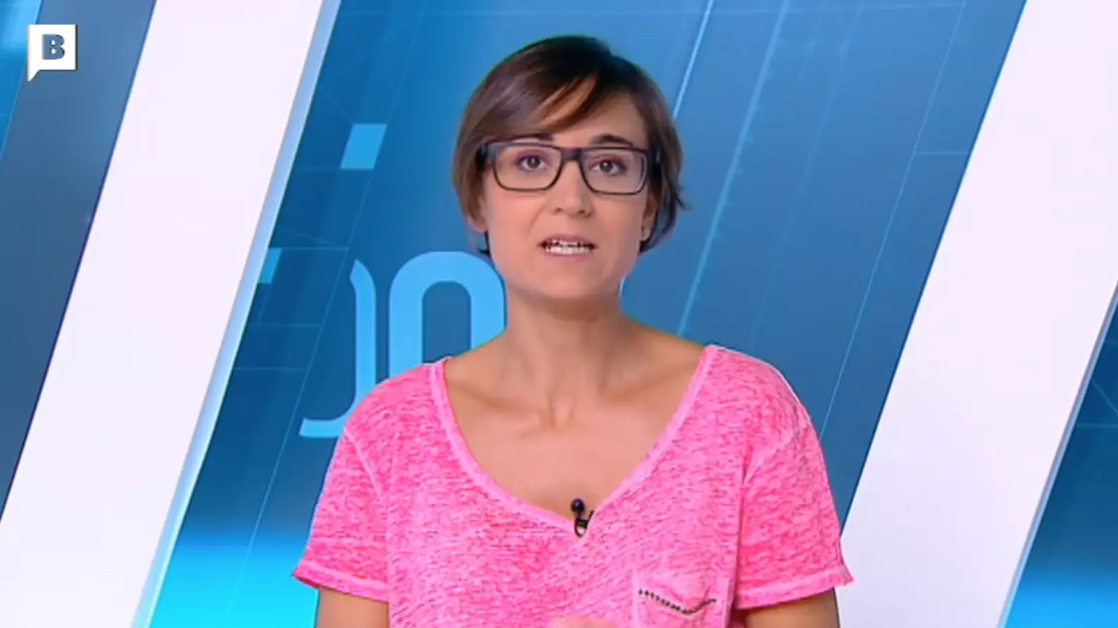 Sarai Sarroca en una de les previsions del temps de BTV