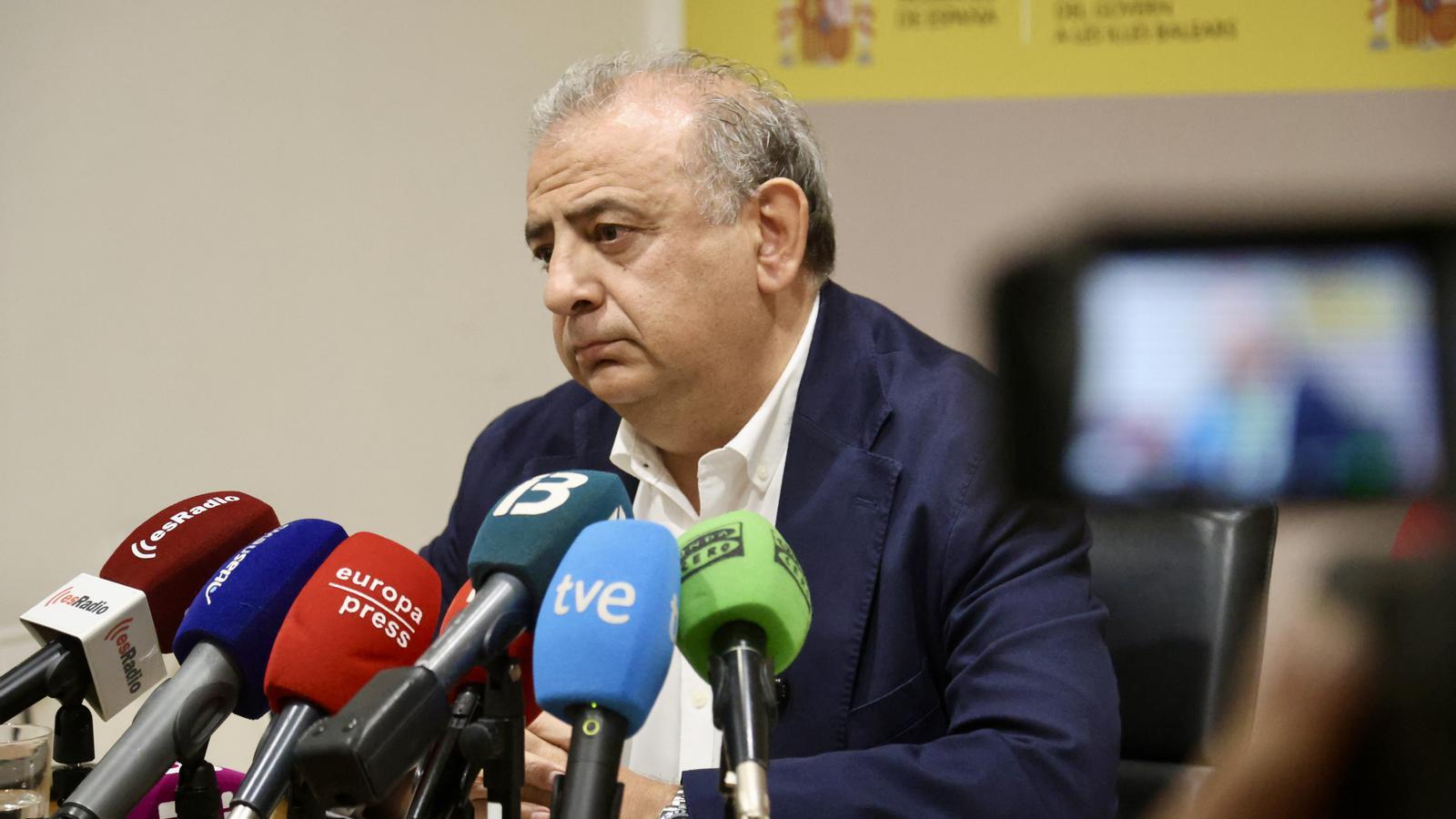 The until now delegate of the Spanish government in the Balearics, Alfonso Rodríguez.