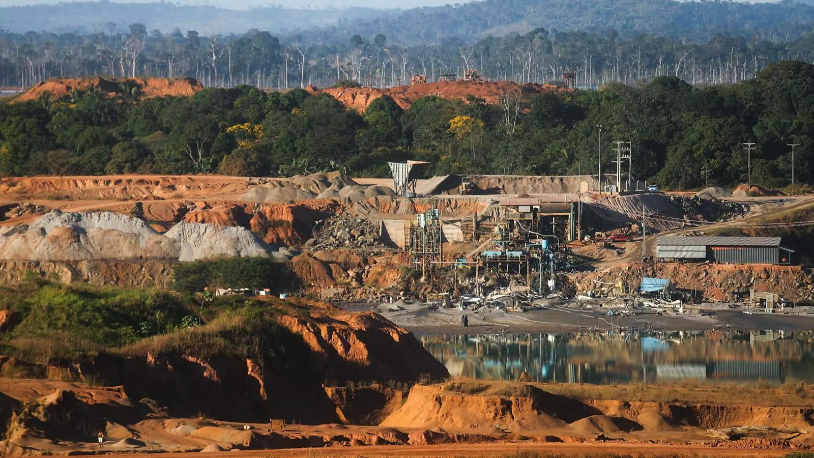 La mina de Bom Futuro, una de les més grans del món, en una zona desforestada de l’Amazònia
Brasilera.