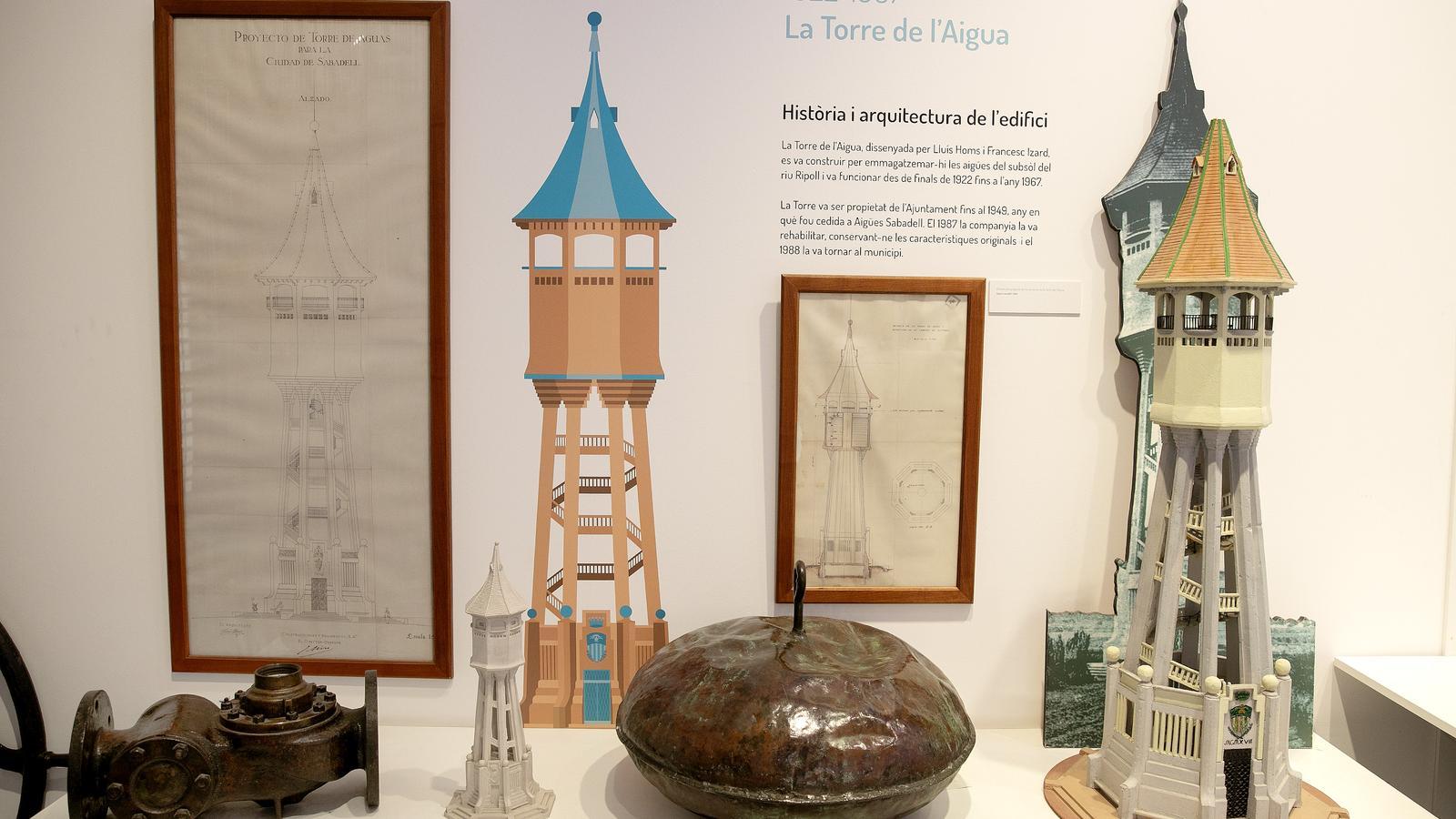 The model of the Water Tower and the float