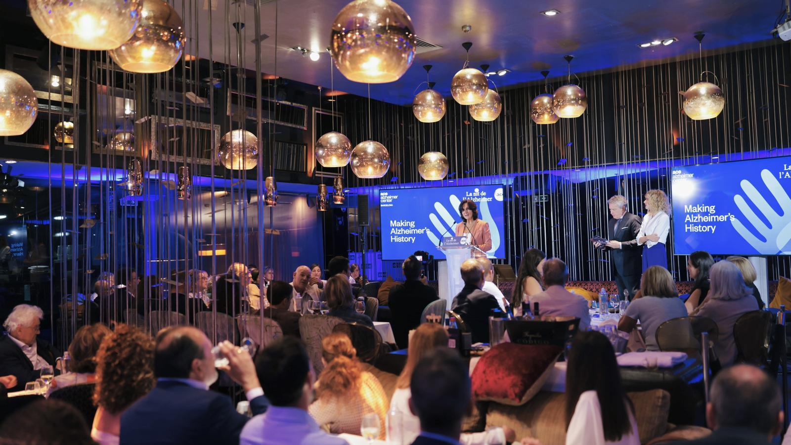 A moment of 'The Night of Alzheimer's', held this Thursday in Barcelona, by the Ace Alzheimer Center Barcelona