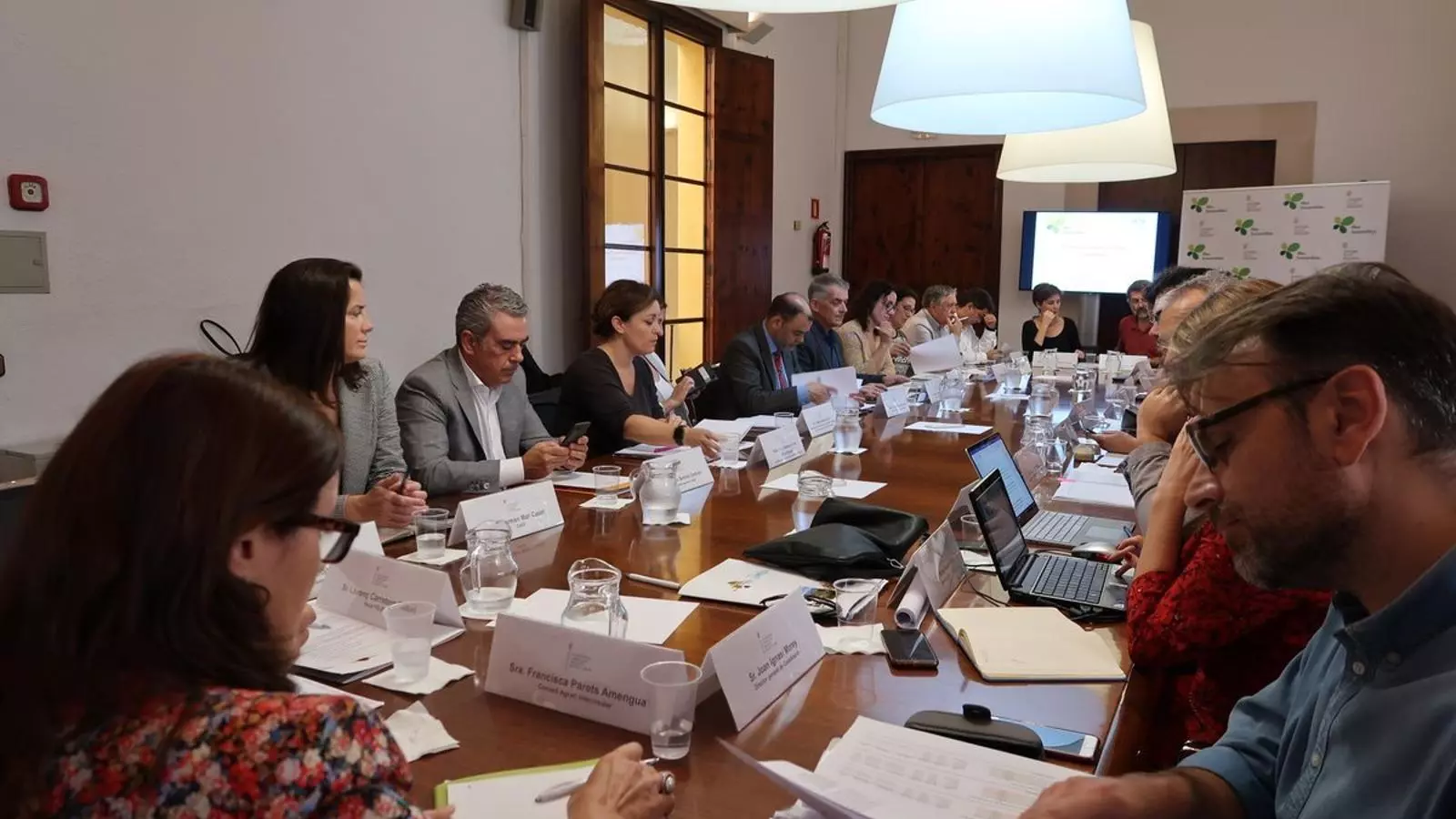 Imatge del Ple de Comissió d’Impuls del Turisme Sostenible.