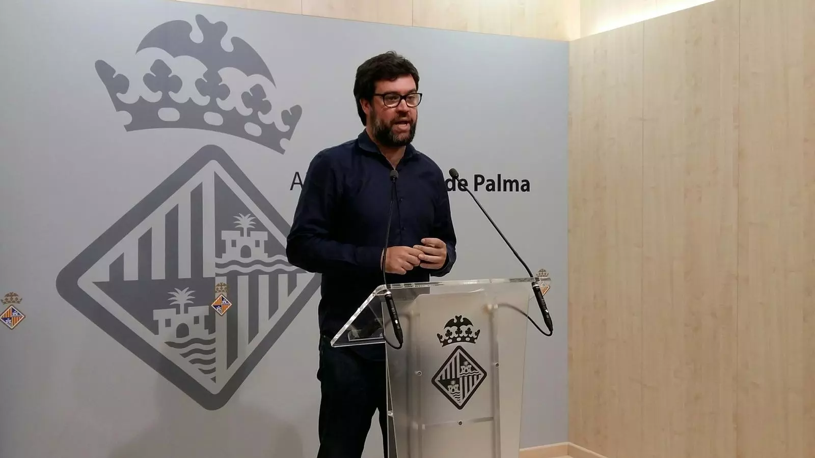 Noguera, durant la presentació de les dades de l'Oficina Antidesnonaments / AJUNTAMENT DE PALMA