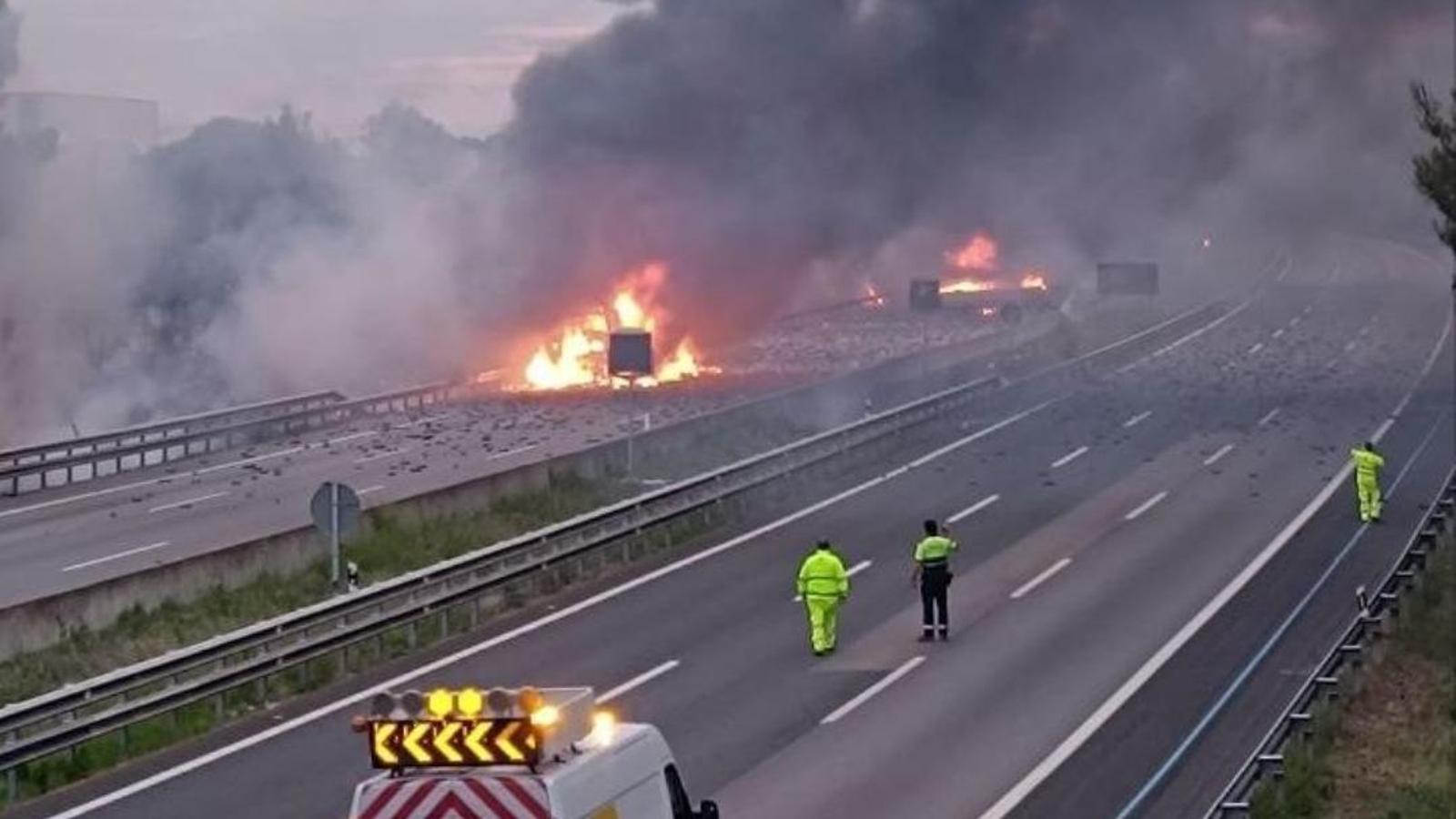 Image of the accident.