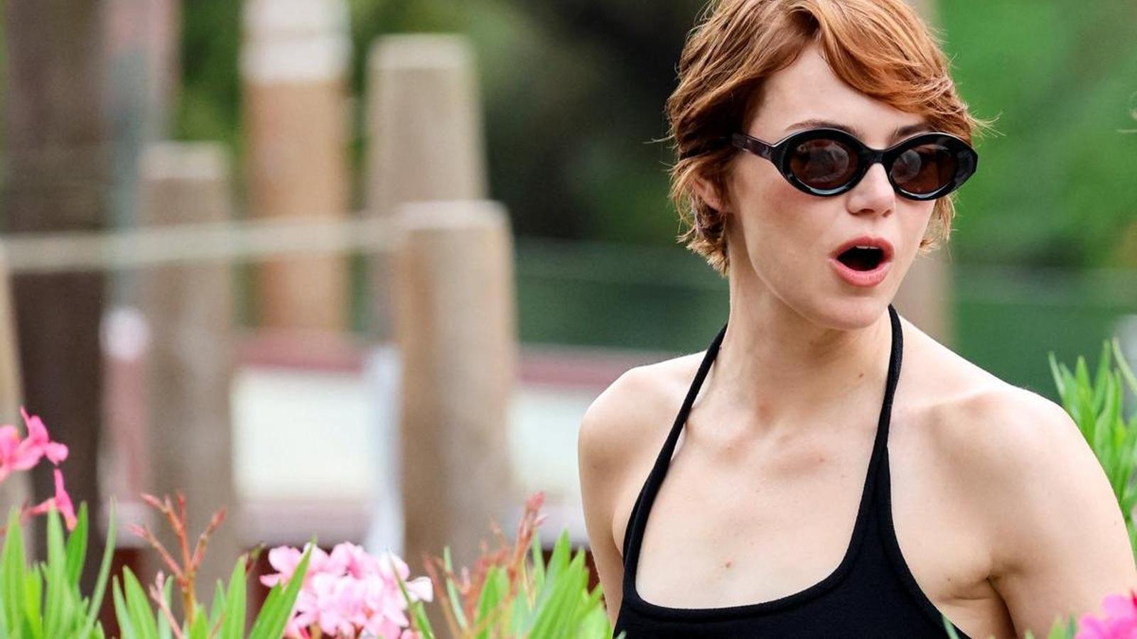 Actress Emma Stone at the 2025 Venice Film Festival.