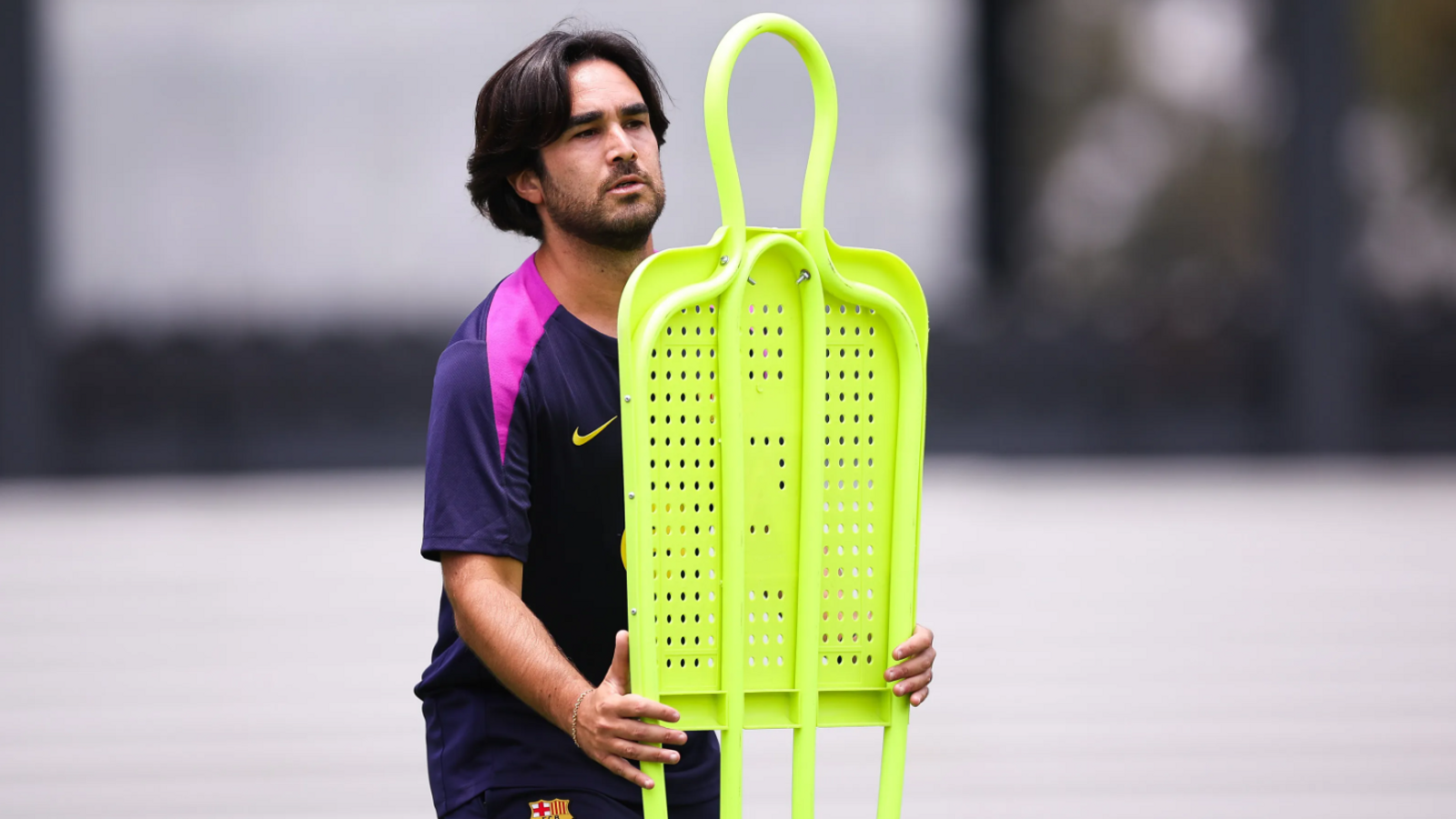 Pere Romeu, entrenador del Barça, durante esta pretemporada