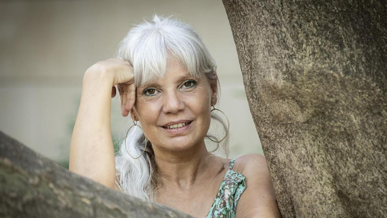 Rosa Boladeras, actress, photographed in the Gardens of Palau Robert of Barcelona