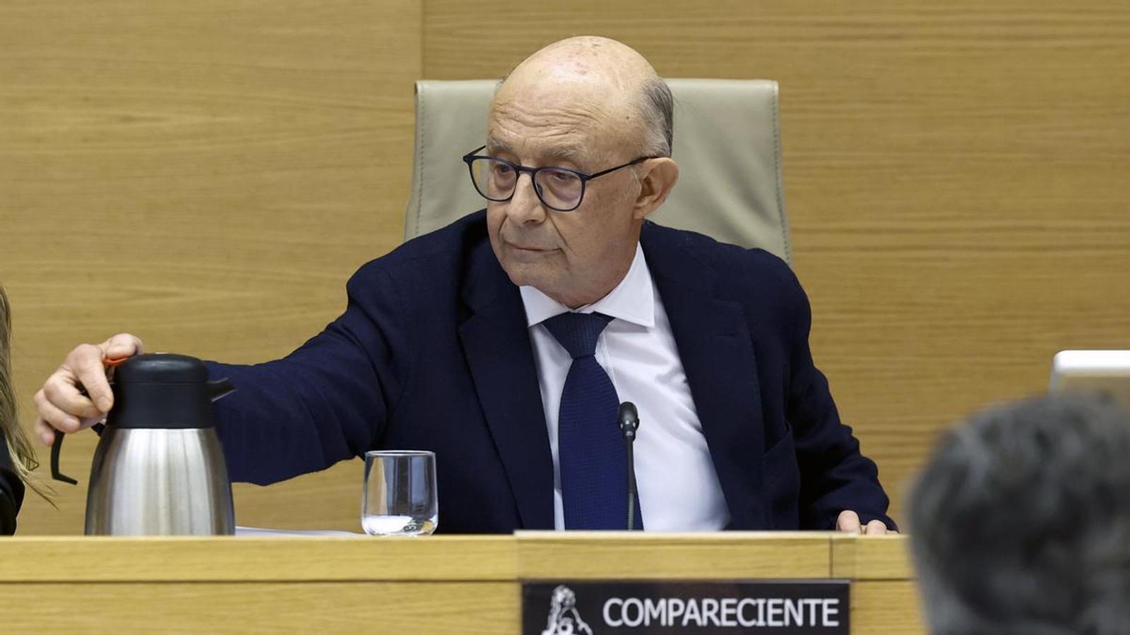 Montoro in the commission on Operation Catalonia in Congress