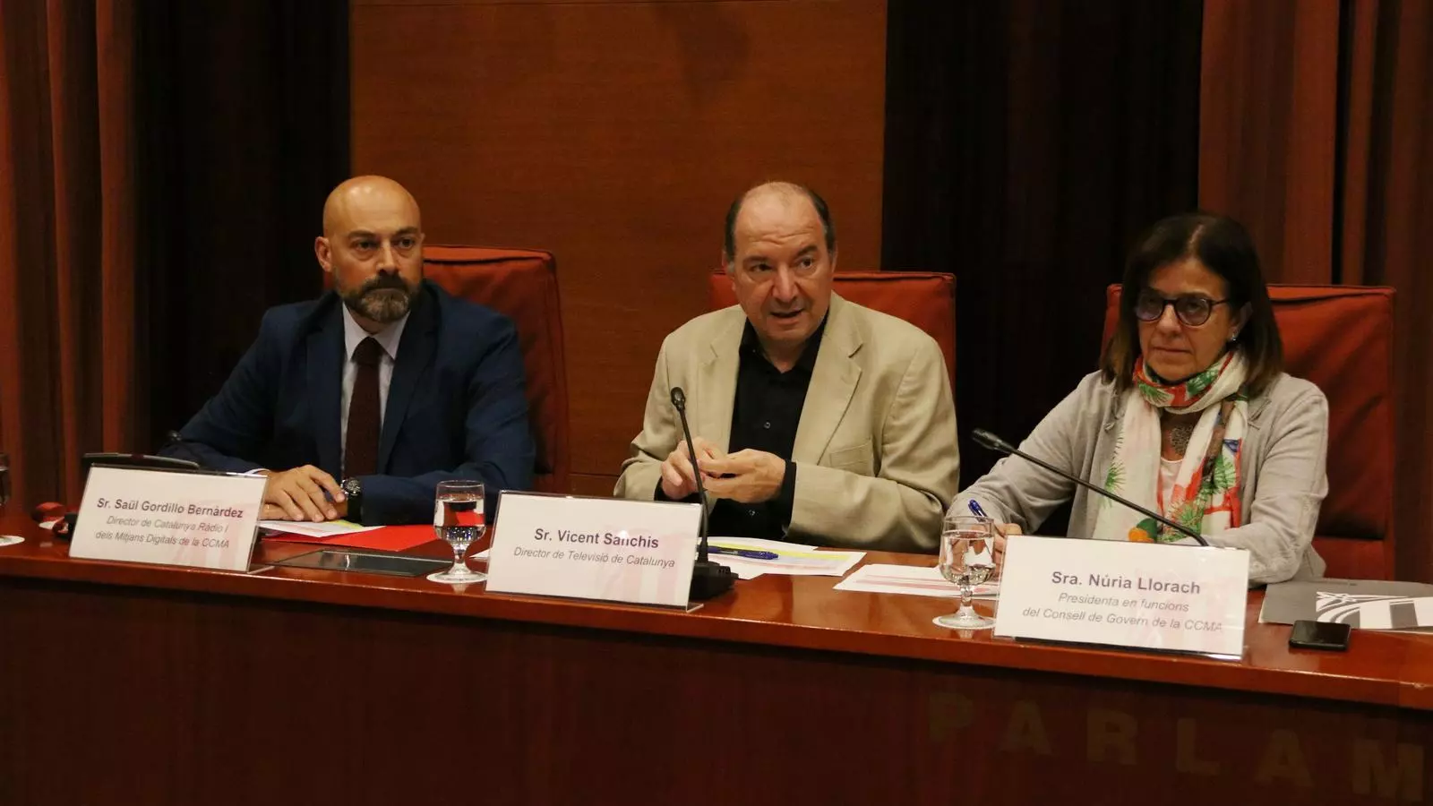 Gordillo, Sanchis i Llorach, aquest divendres al Parlament