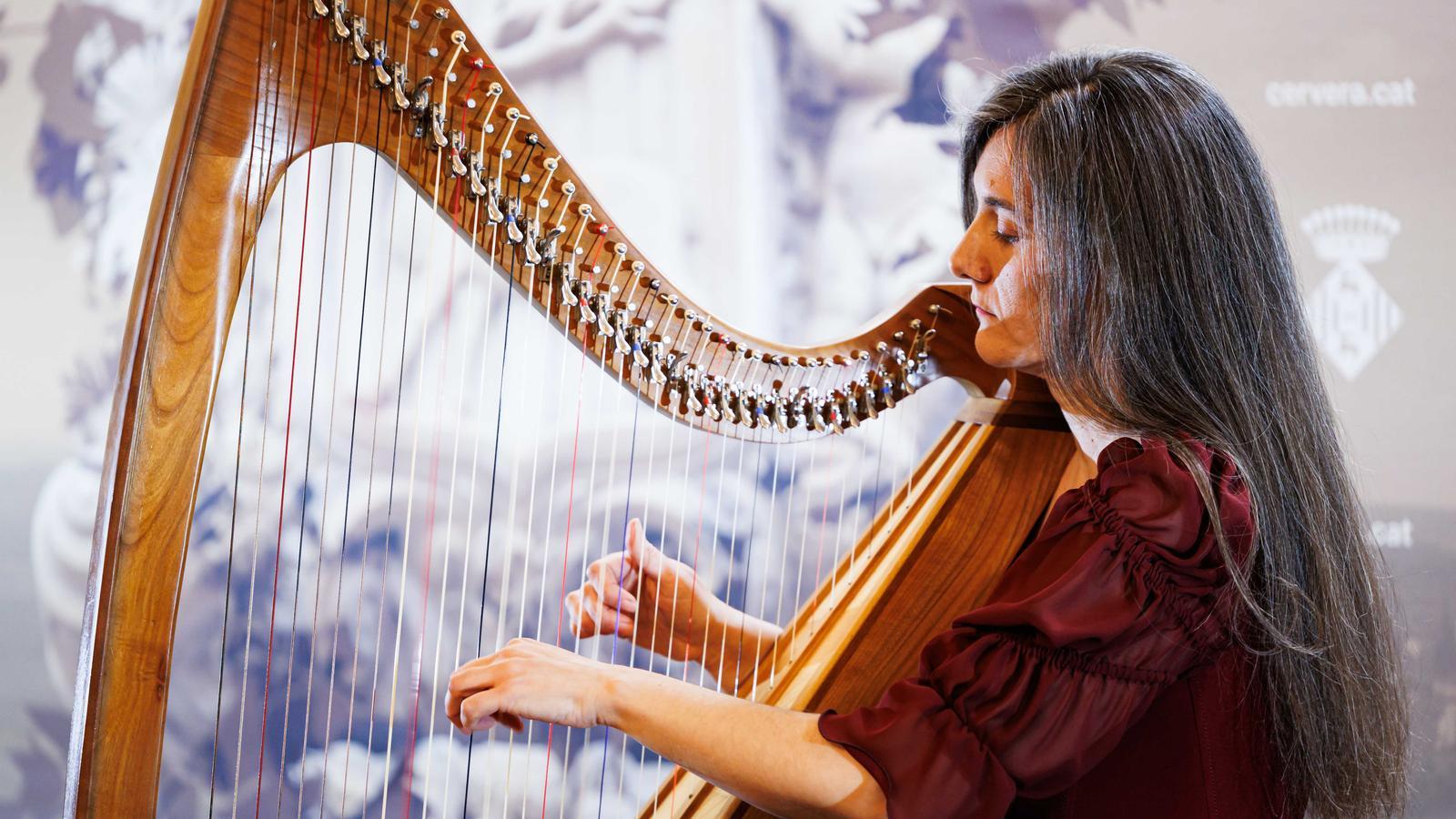 Anna Amigó actuando en el Festival de Pascua de Cervera este mes de abril.