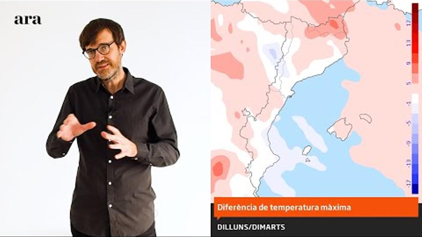 La méteo: nou canvi de temps entre dimecres i dijous