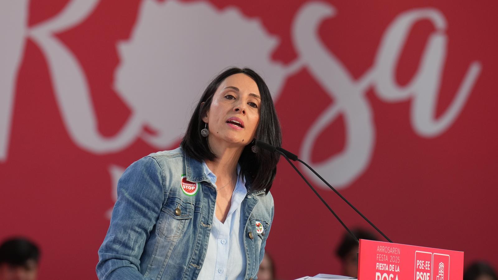 The PSOE's organizing secretary, Rebeca Torró, at an event.