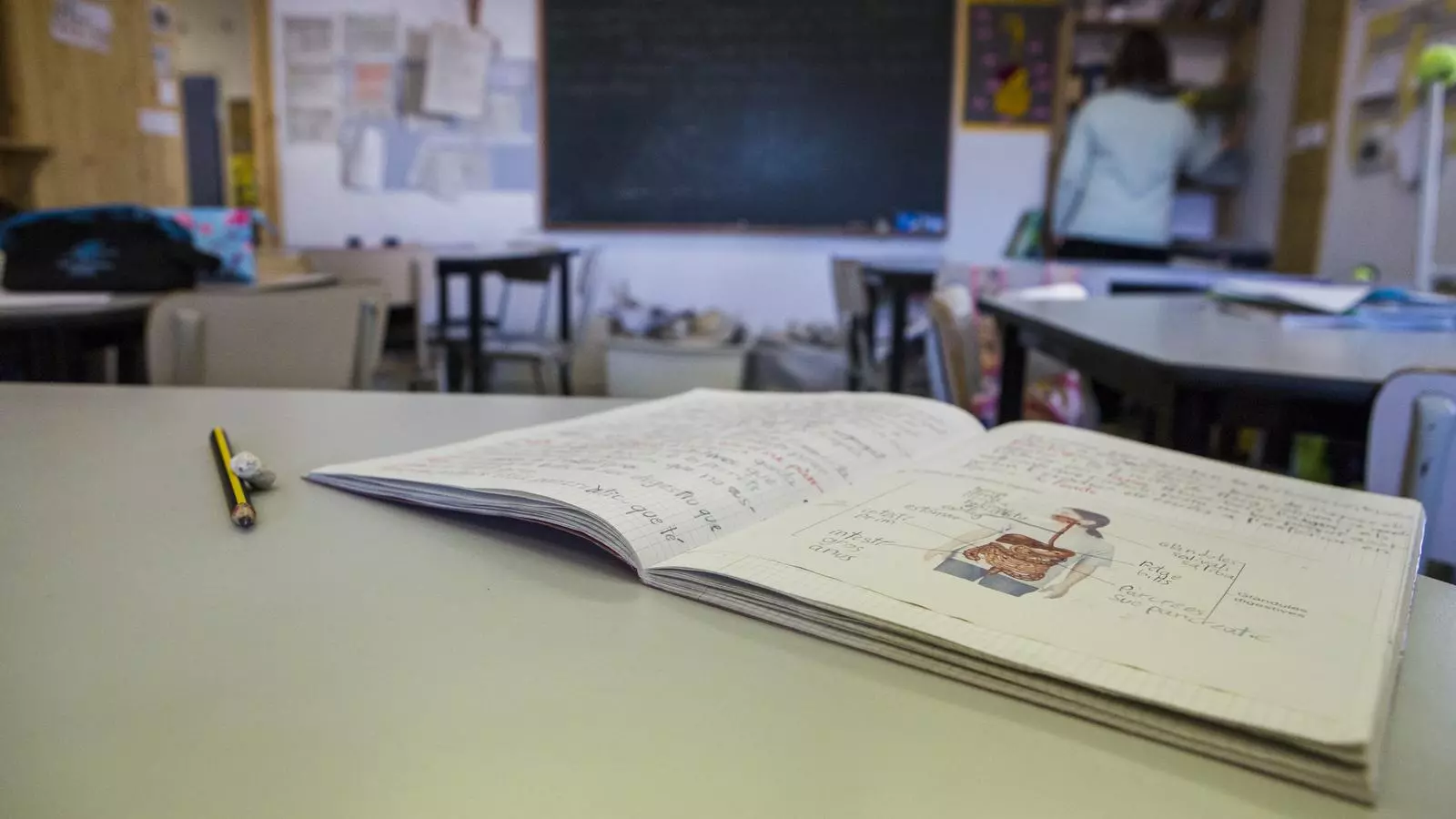 Una escuela de primaria de Barcelona, en una imagen de archivo