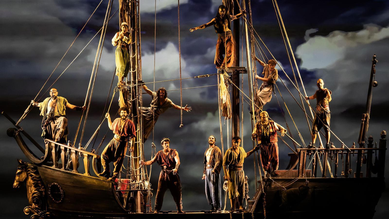 The musical show Mar i cel at the Teatro Victoria in Barcelona.