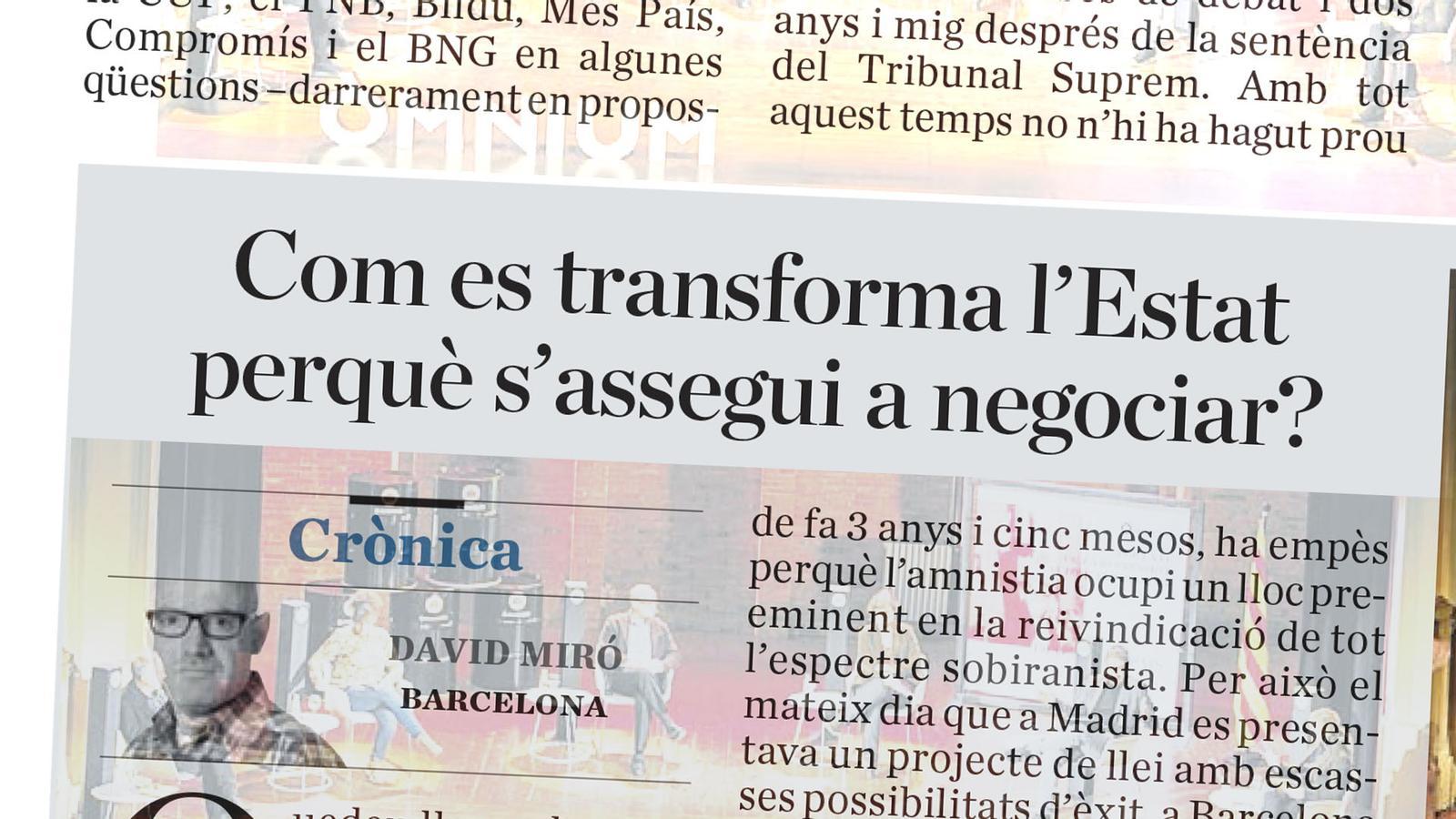 El análisis de Antoni Bassas: 'Un mes esperando un horizonte político'