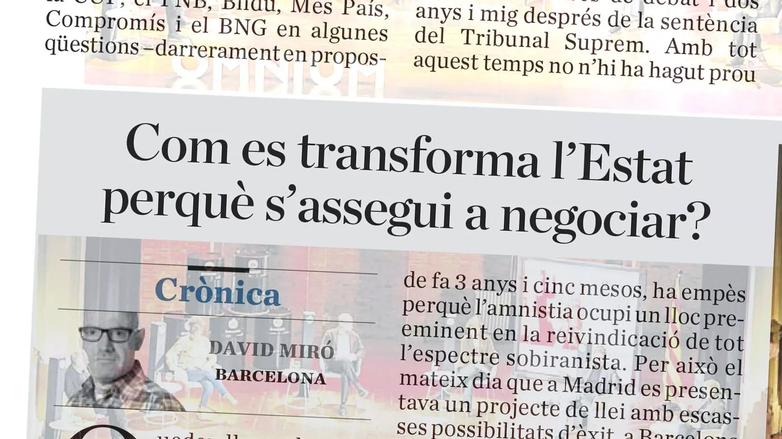 El análisis de Antoni Bassas: 'Un mes esperando un horizonte político'