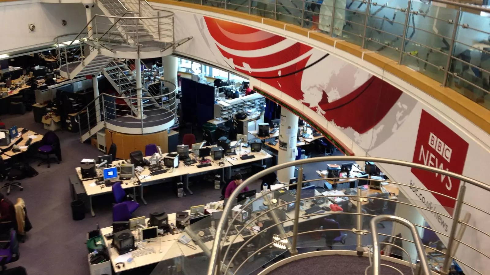 Un aspecte de la redacció de la BBC, al centre de Londres / SUE LLEWELLYN