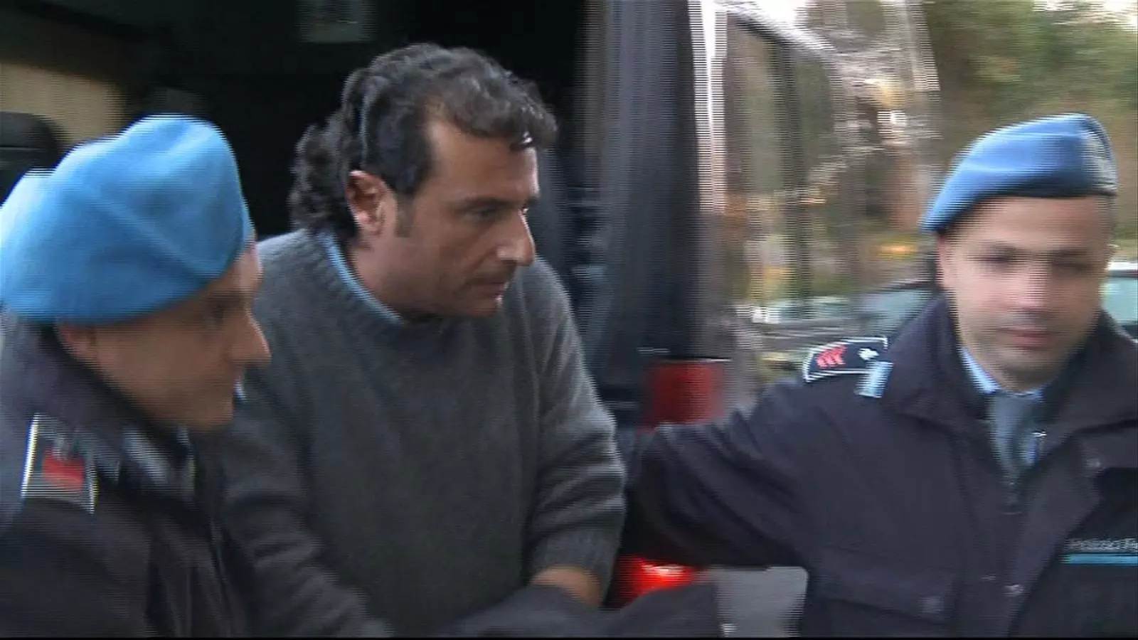 Francesco Schettino ahir després de declarar.