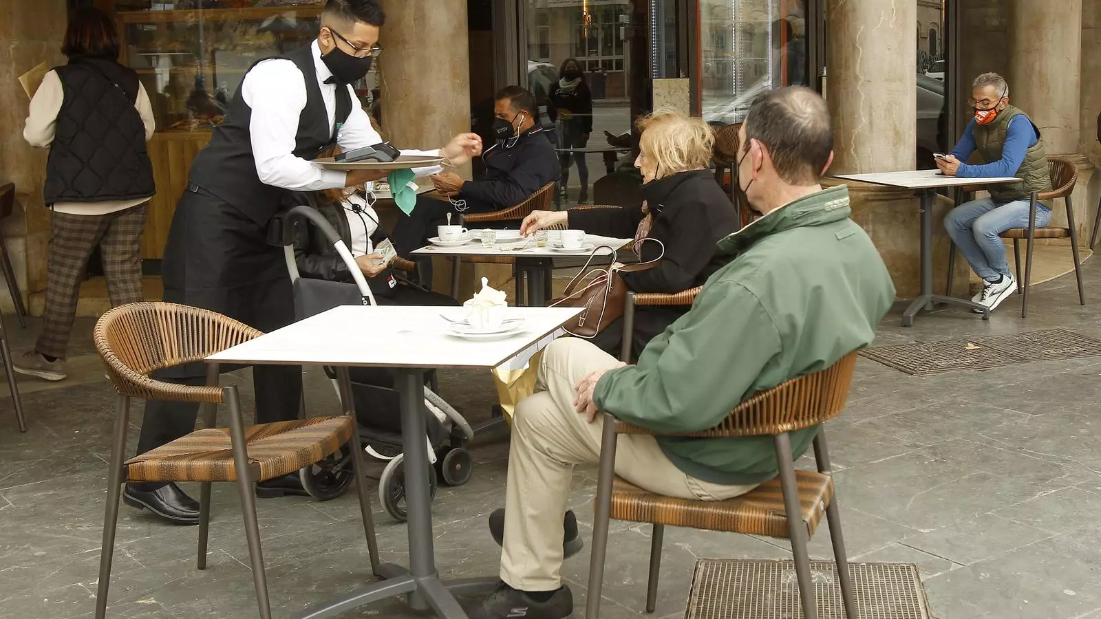 Un treballador a Palma