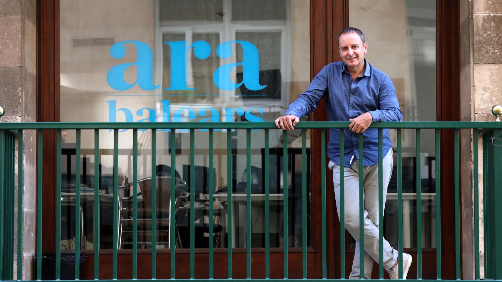 Jaume Perelló, en la sede del ARA Baleares.