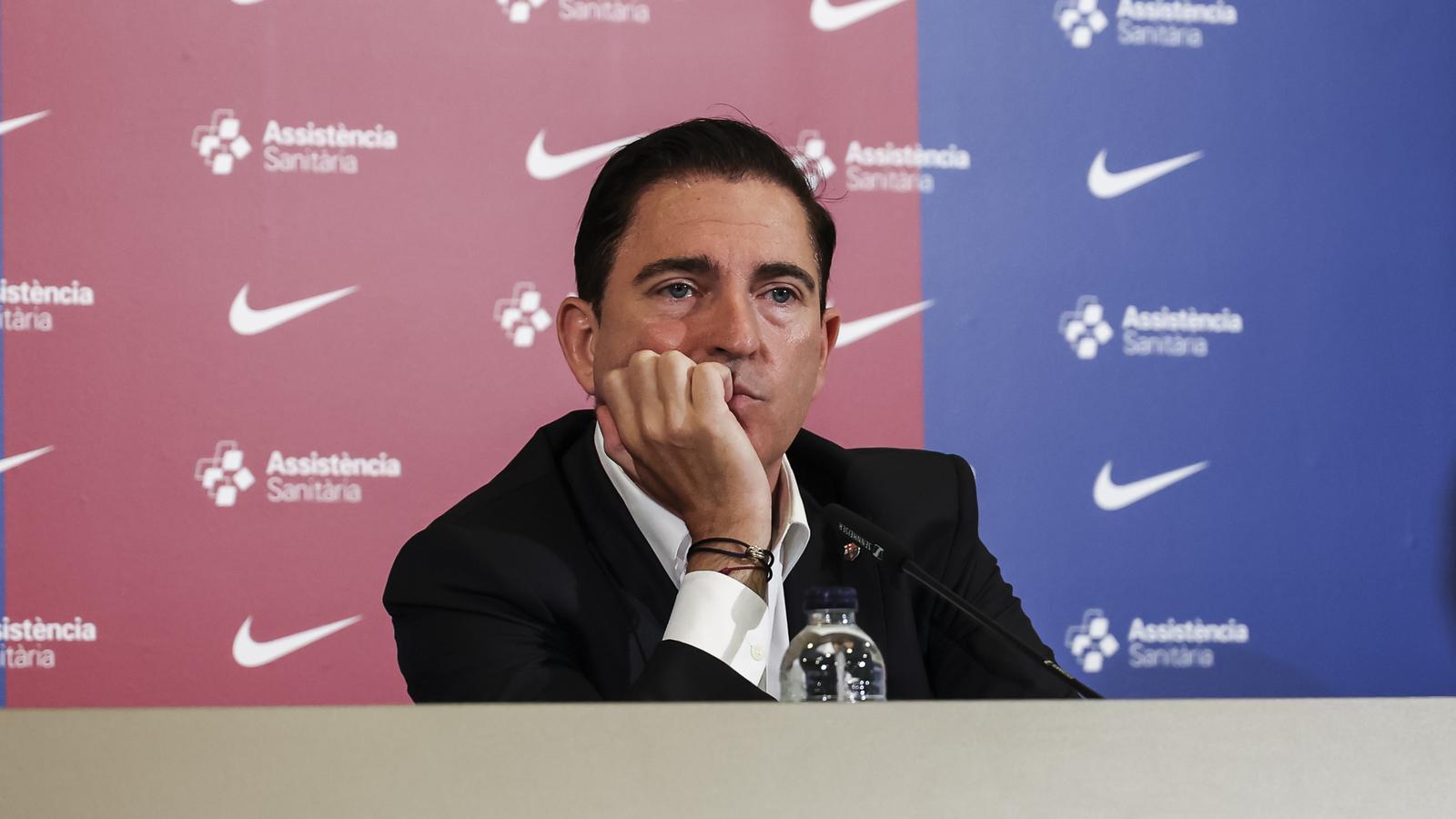 Xavi Pascual durante la rueda de prensa.