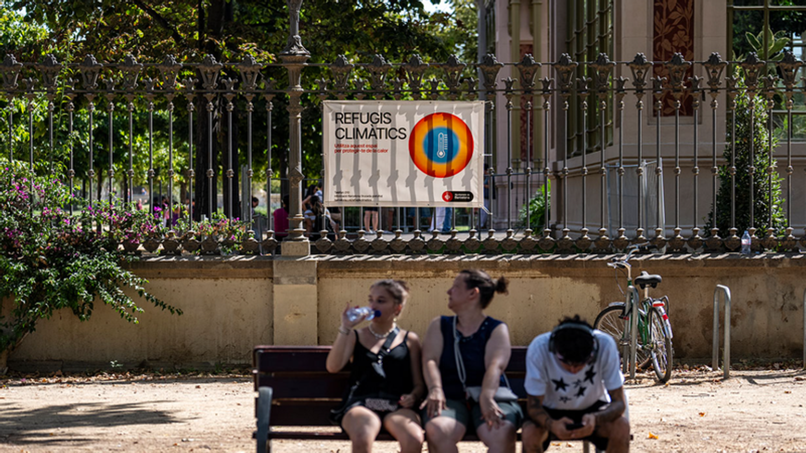 Refugio climático en el Parque de la Ciutadella