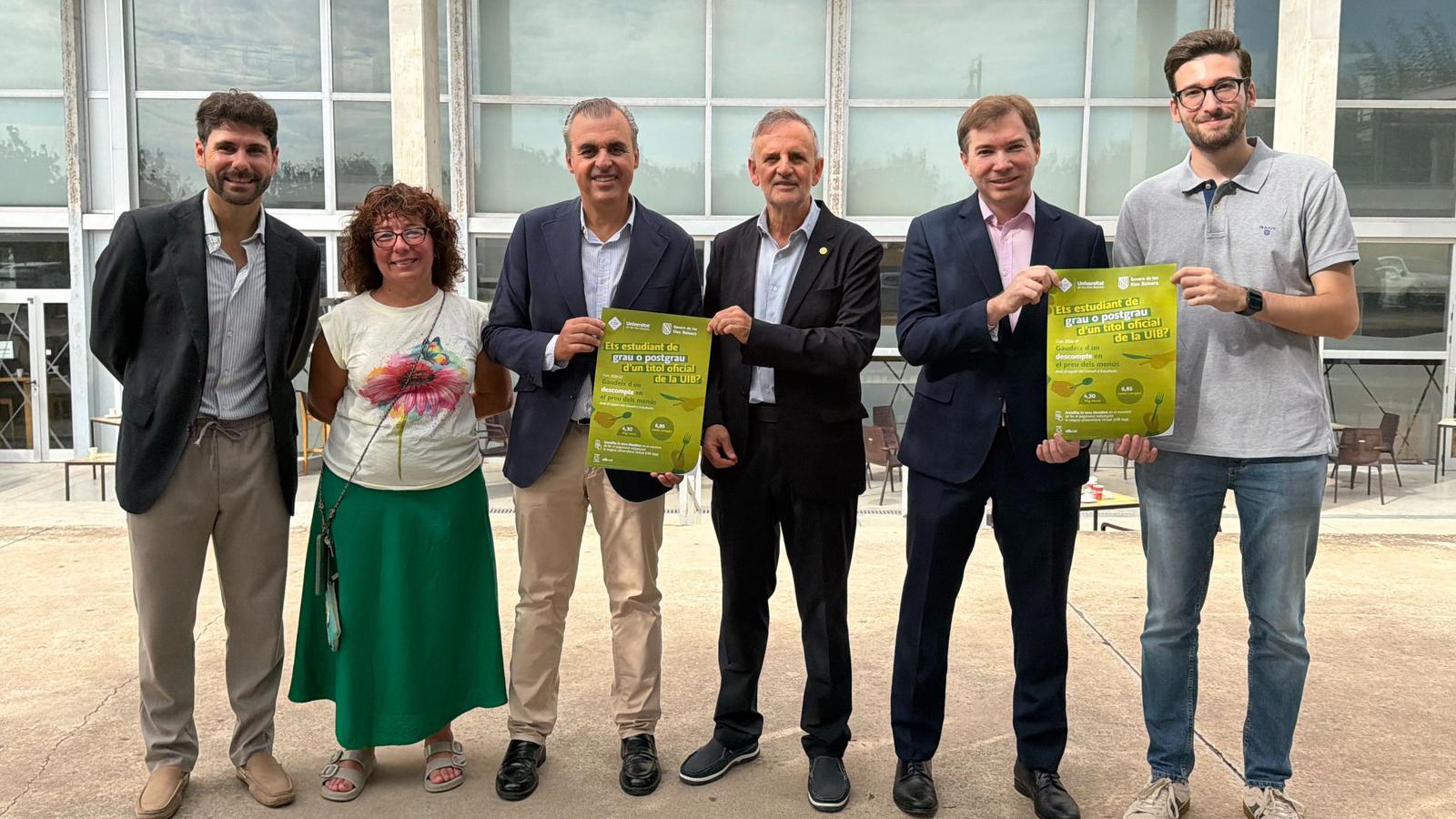 Presentació dels nous preus dels menús a la UIB.