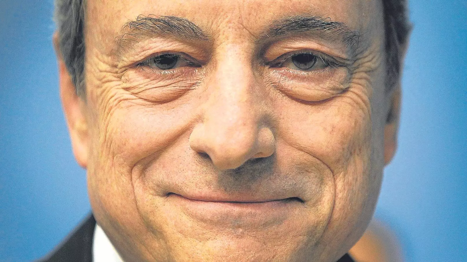 Mario Draghi, president del BCE, a la roda de premsa.