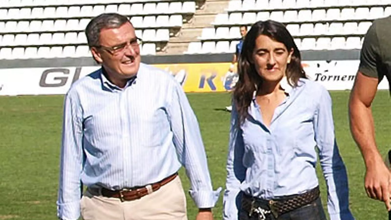 L'alcalde Ros al costat de la presidenta del Lleida, Anabel Junyent