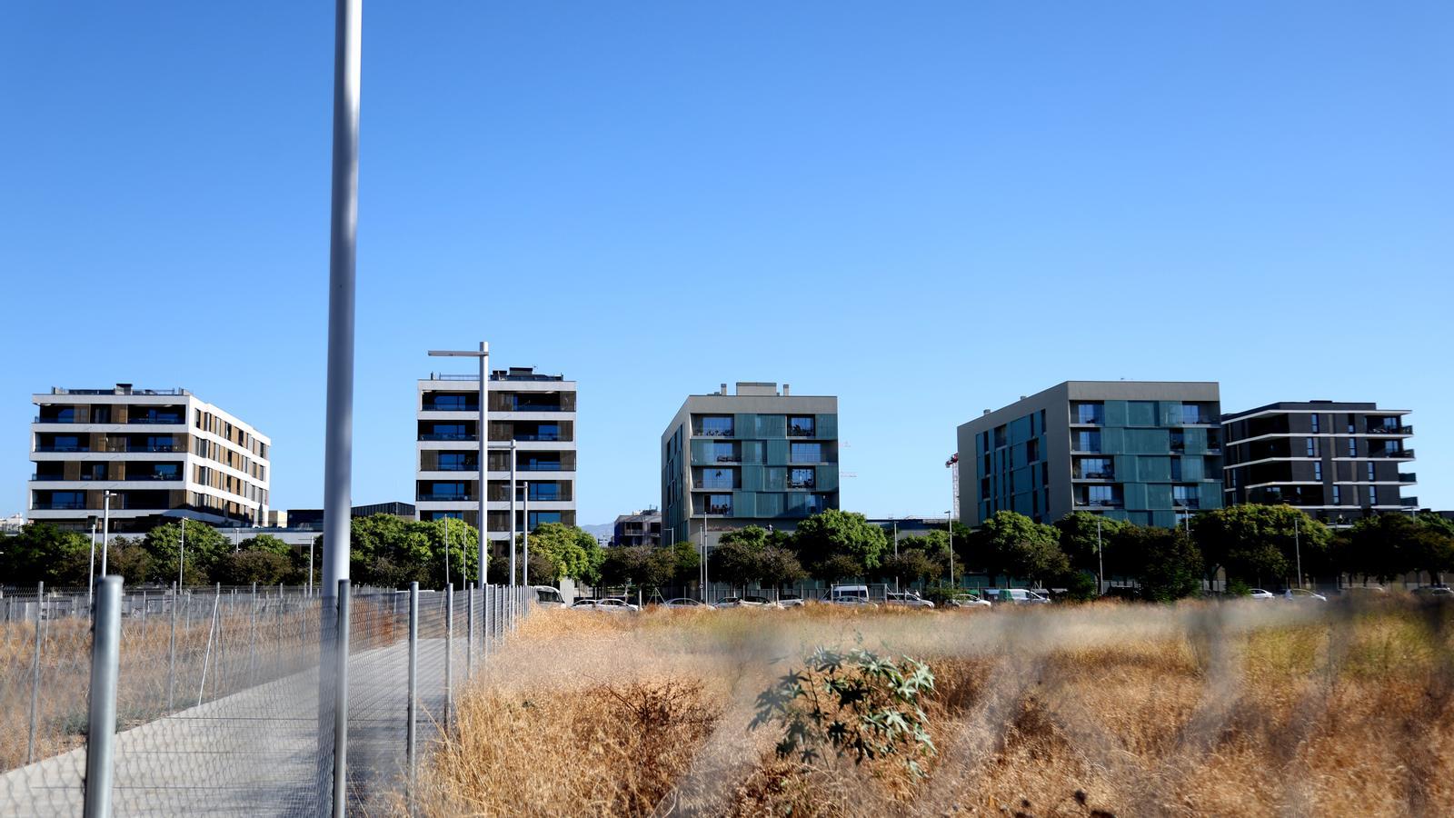 Pisos en construcción en el Polígono de Levante (Palma).