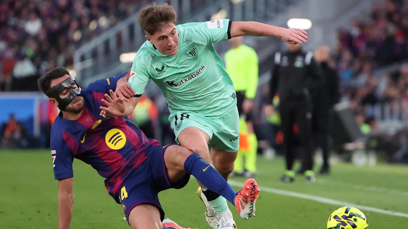 Eric Garcia firma una gran actuació contra l'Ahtletic Club