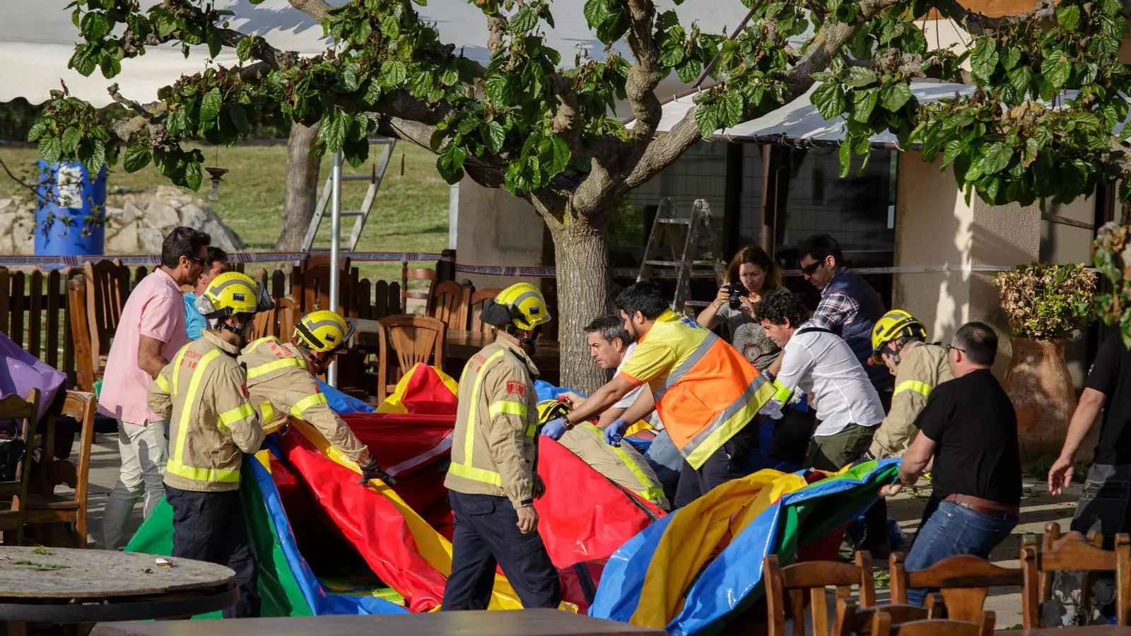 La investigació apunta que el castell inflable no va explotar
