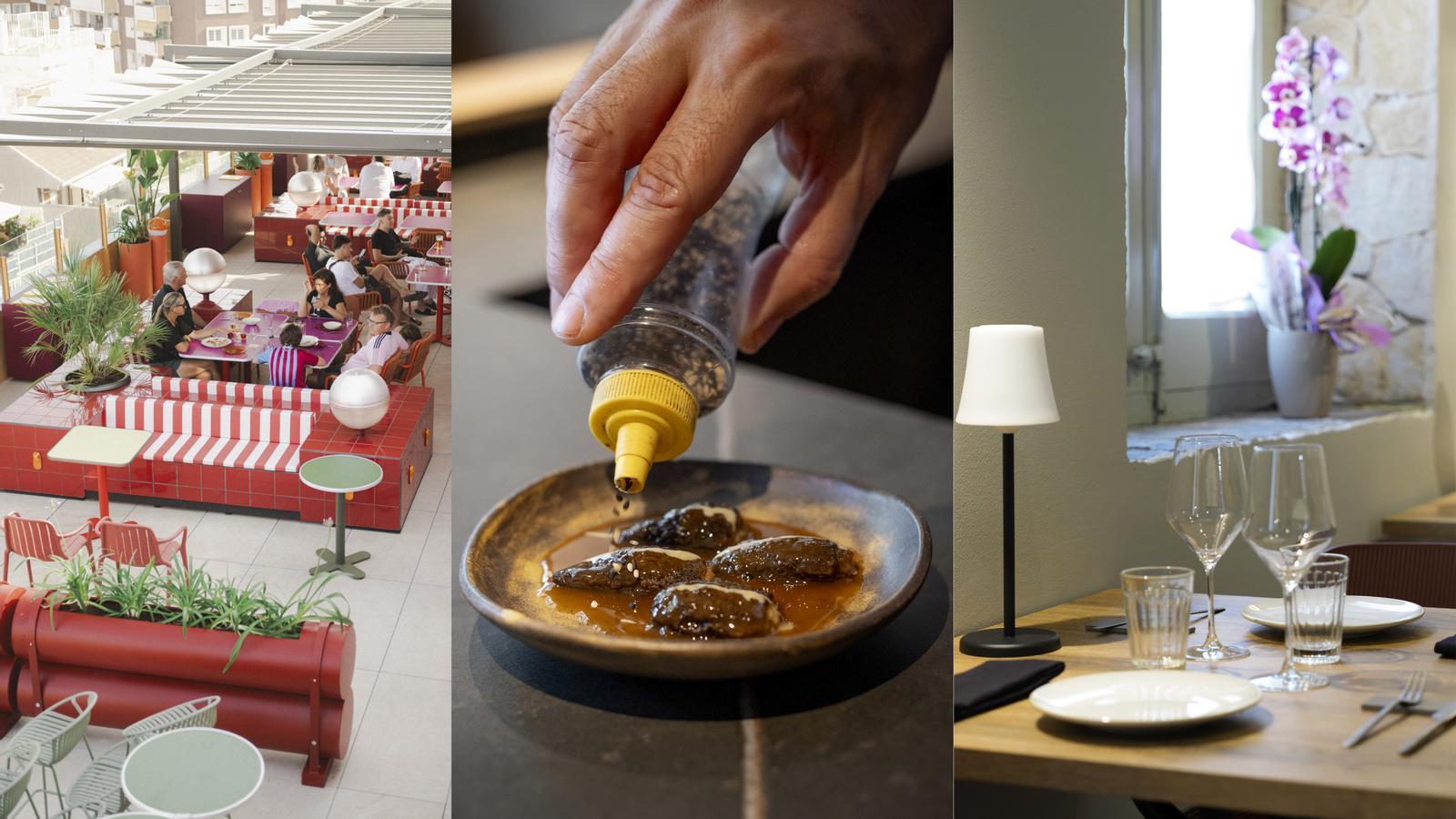 La terrassa Bonavista, el restaurant Direkte i la sala de la Cort del Mos