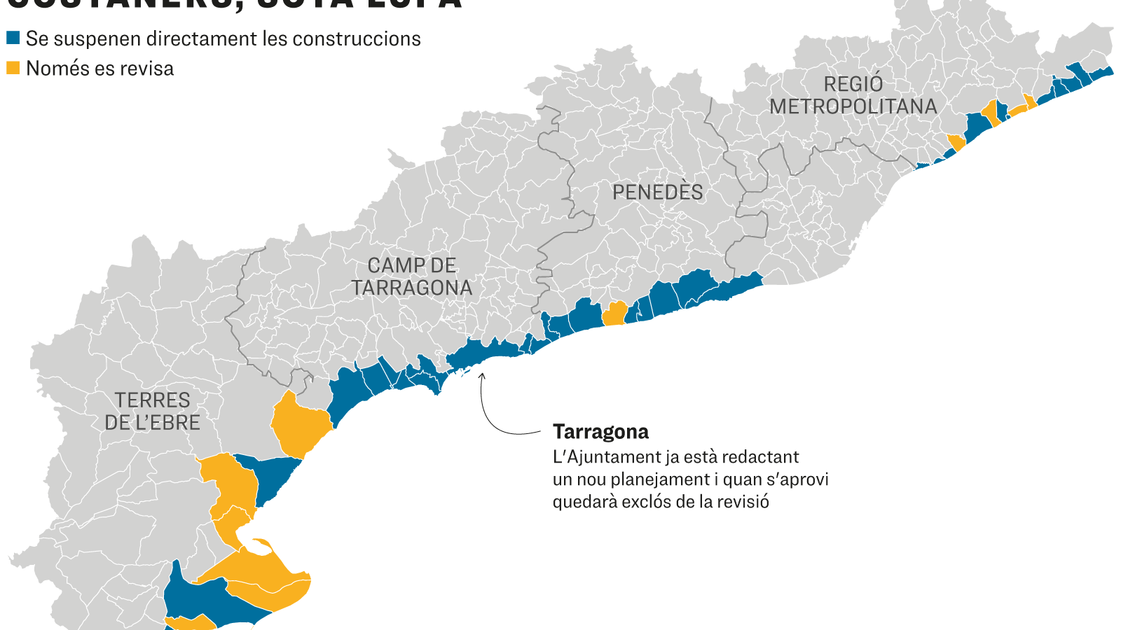 El planejament de 41 municipis costaners, sota lupa