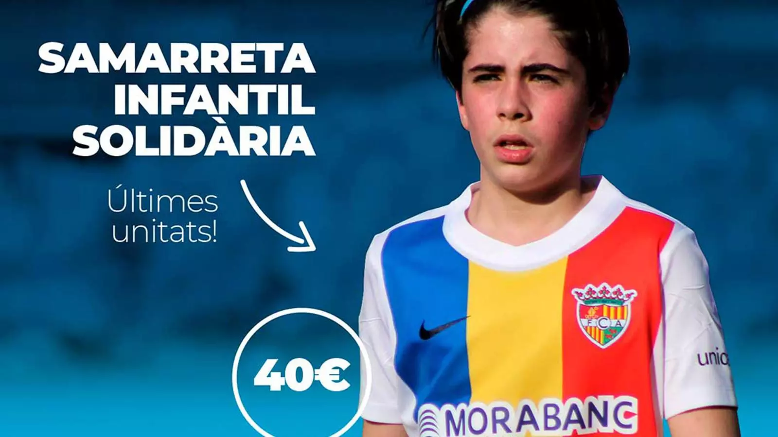 Cartell de la samarreta infantil solidària. / FC ANDORRA