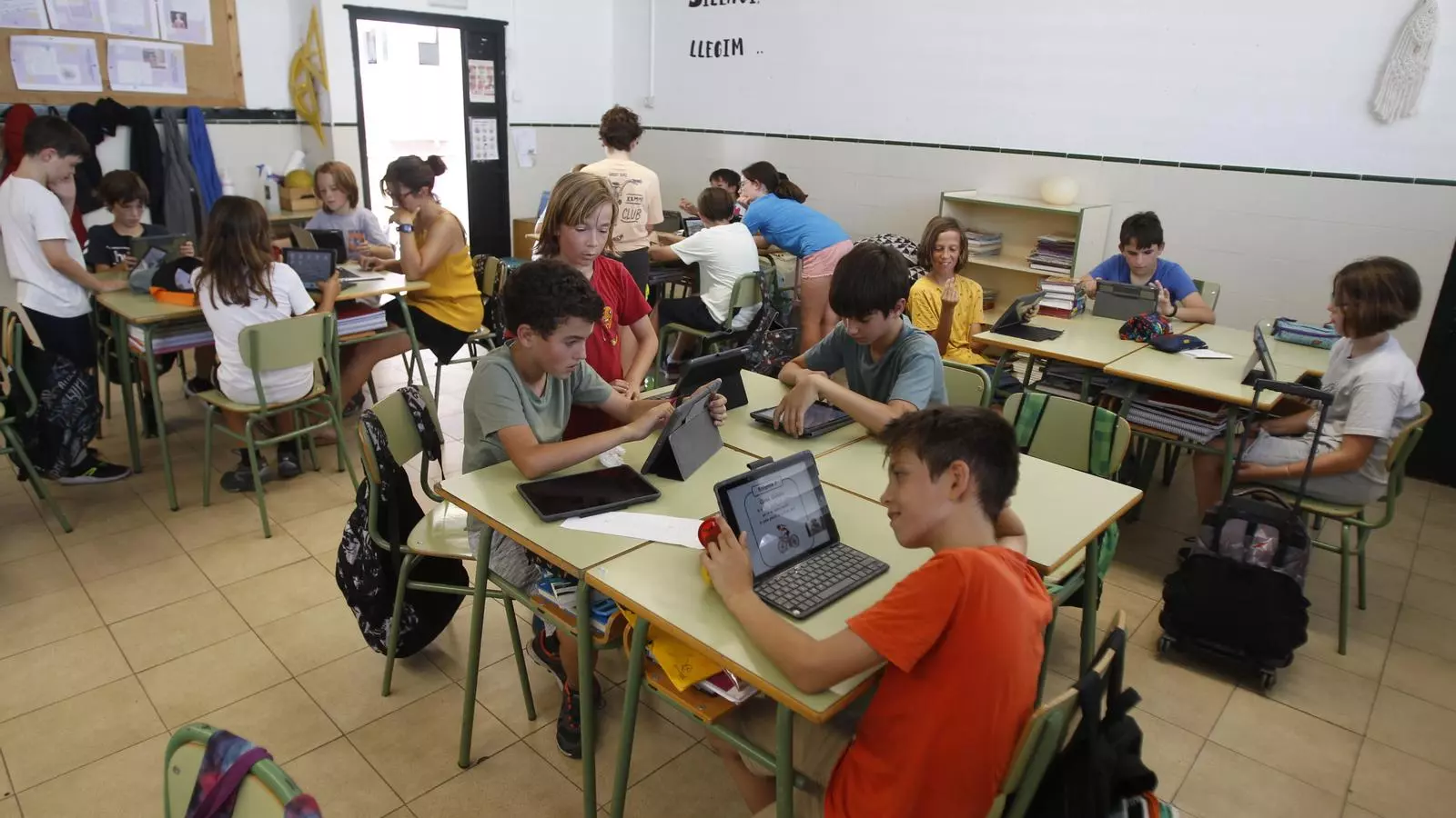 Una classe de l'Aula Balear.