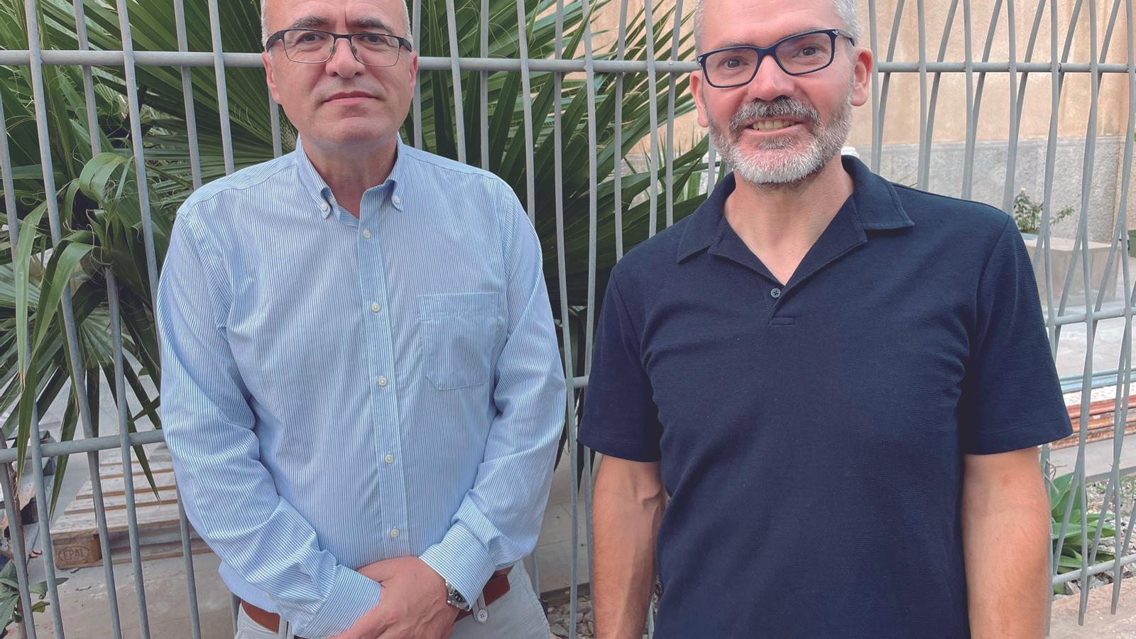 Ángel Navarro y Josep Costa, que redactaron la reforma de la Constitución.