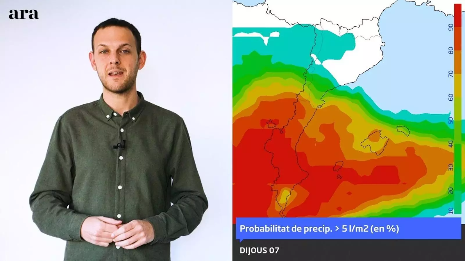 La méteo: pendents del canvi de temps de després de Reis