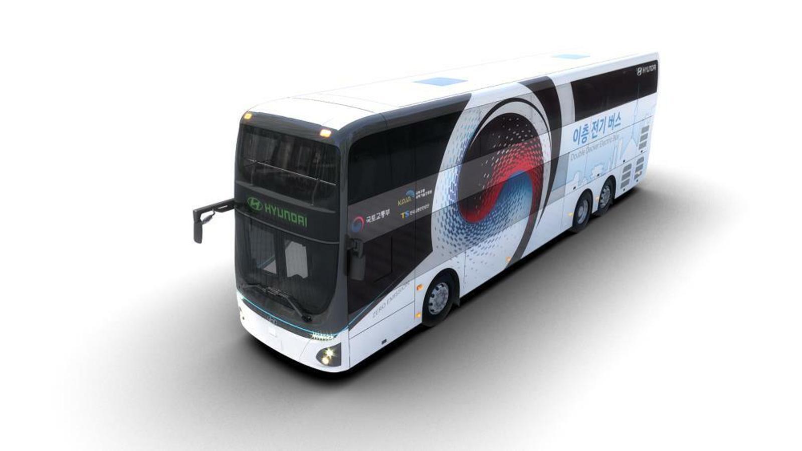 Hyundai presenta un autobús elèctric de dos pisos