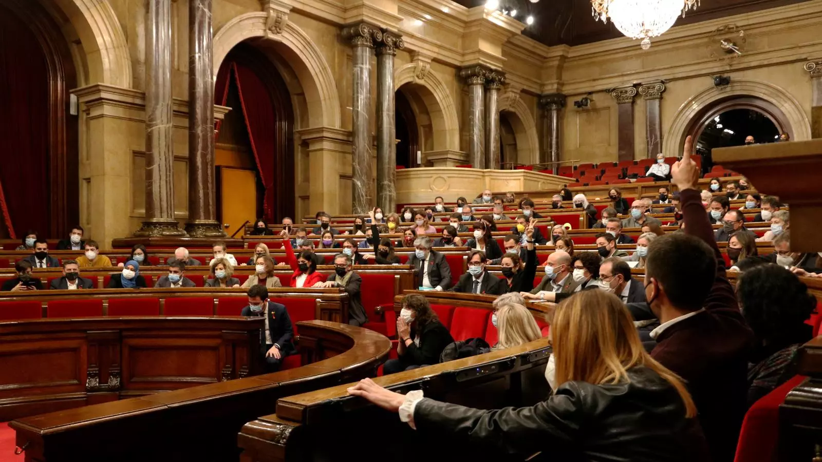 Imatge del ple del Parlament d'aquest dimecres