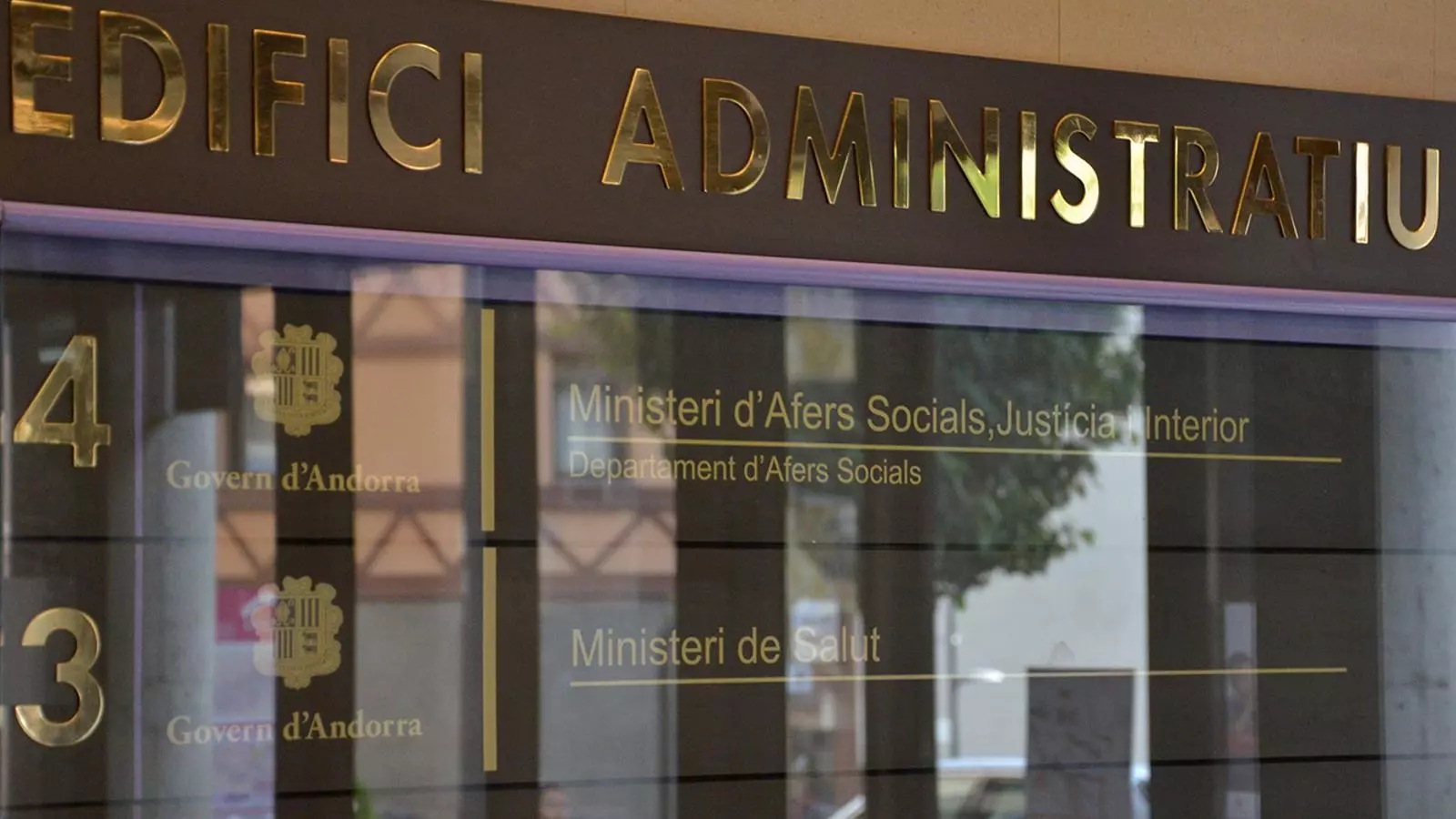 Una imatge de l'entrada al ministeri d'Afers Socials. / ARXIU ANA