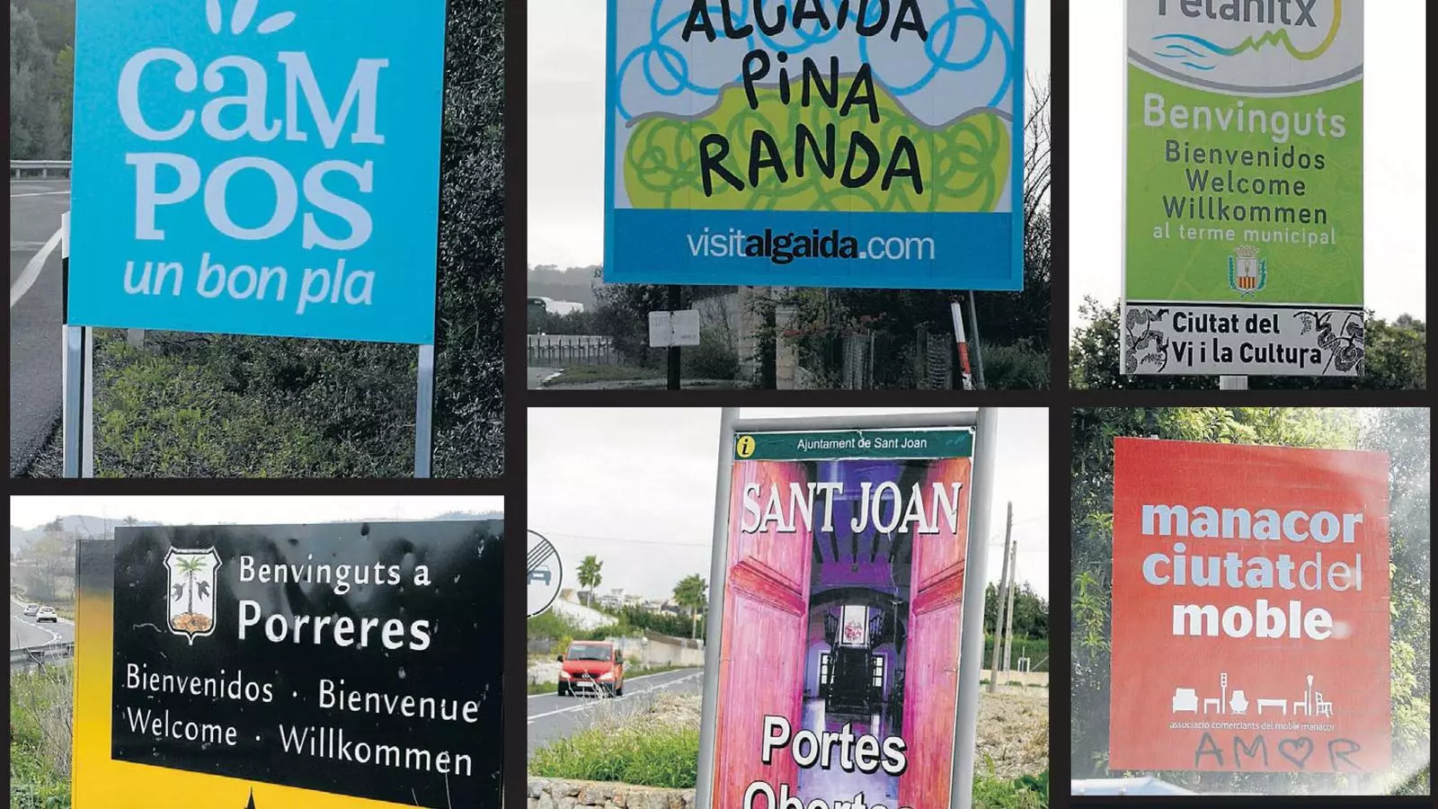 Cada poble amb el seu lema