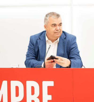 The Secretary of Organization of the PSOE, Santos Cerdán, in an archive image.